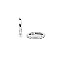 Kaizarin Men's White Gold Hoop Huggie Single Earring In Single