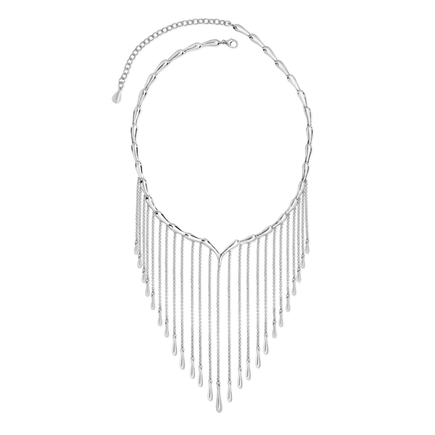 Lucy Quartermaine Women's Silver Falling Necklace In Metallic