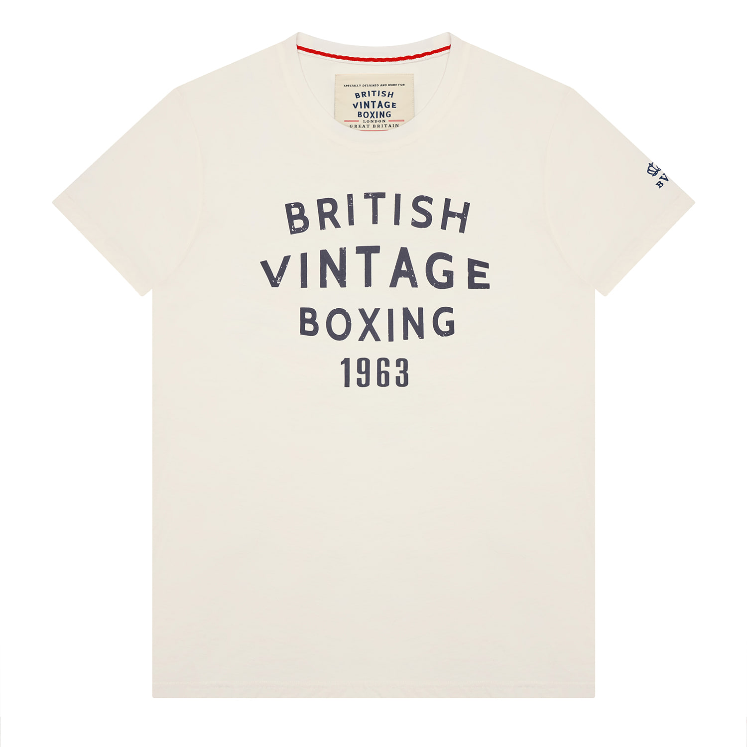 British Vintage Boxing Men's White Bvb 1963 T-shirt