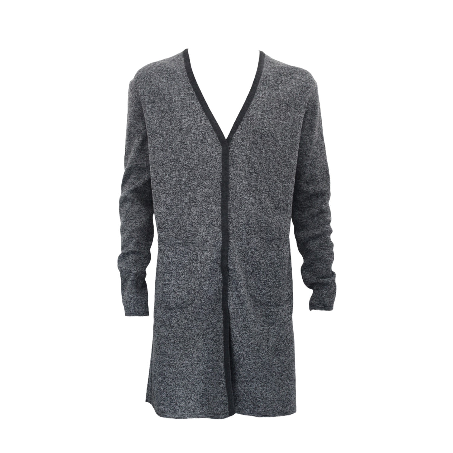 Maria Aristidou Men's Grey Evander Reversible Engraving Cardigan In Grey