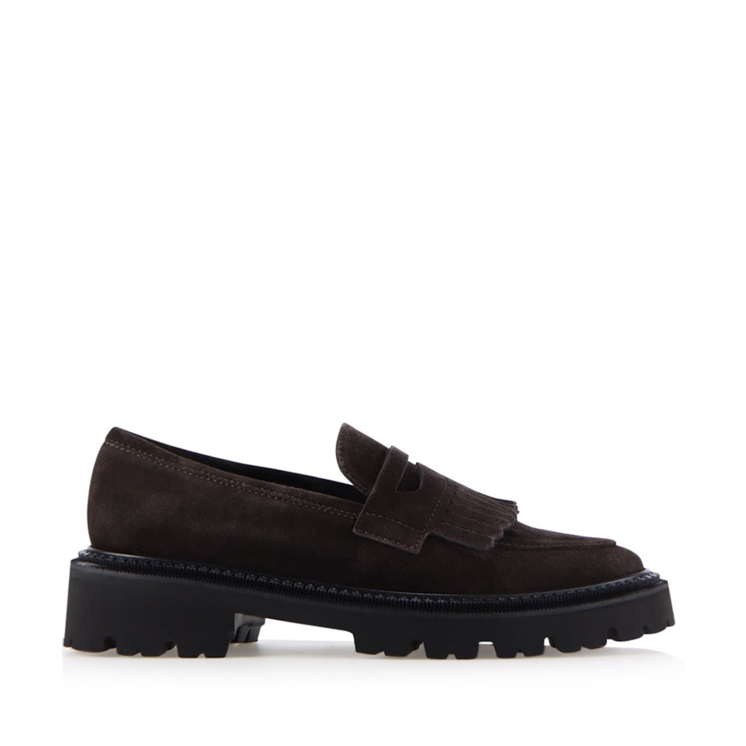 Notabene Tereza Fringe-detail Loafers In Brown