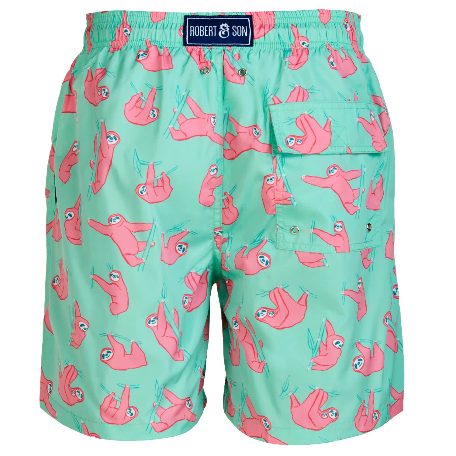 sloth swim trunks