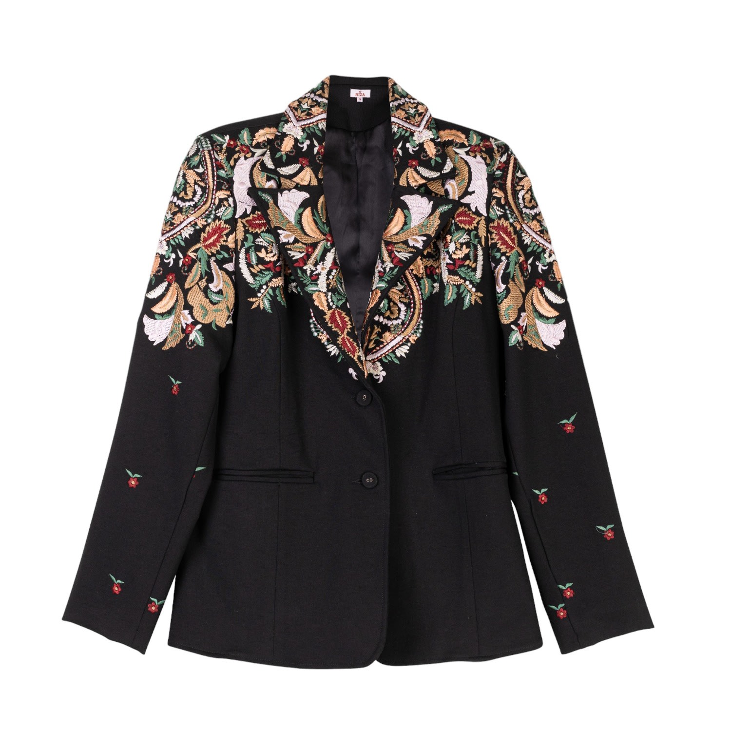 Niza Women's Black Carmina Colored Blazer In Black