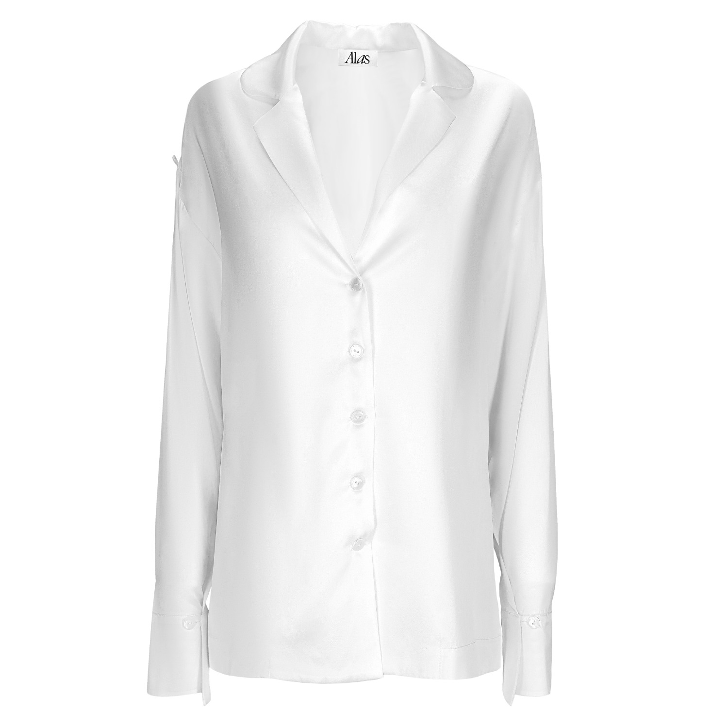 Alas Women's White The Signature Silk Shirt