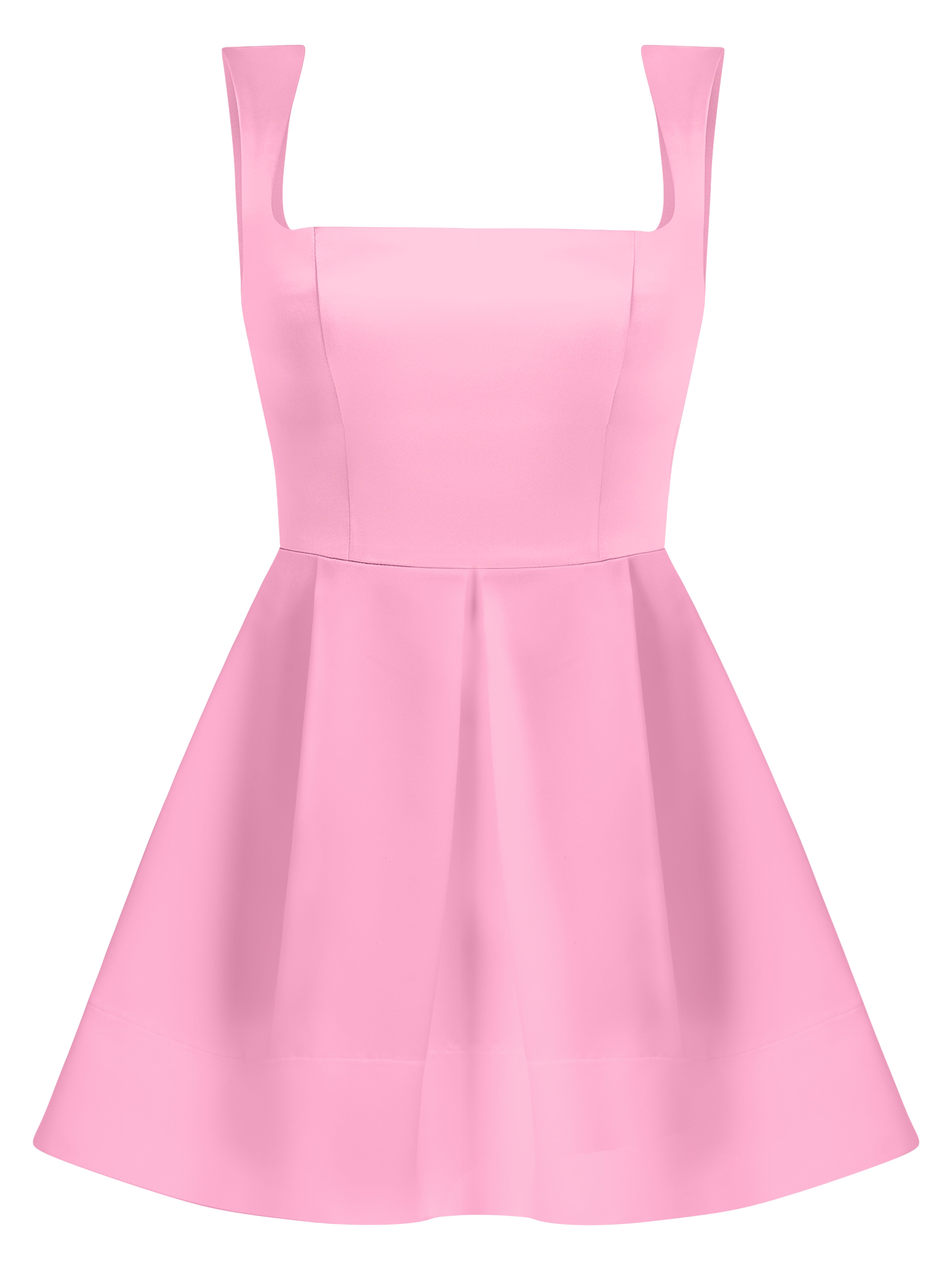 Tia Dorraine Women's Sweet Love Flared Satin Mini Dress - Light Pink In Pink