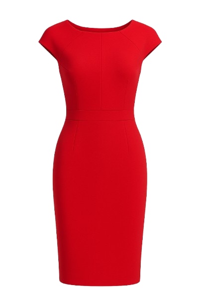 Conquista Women's Red Cap Sleeve Dress In Red