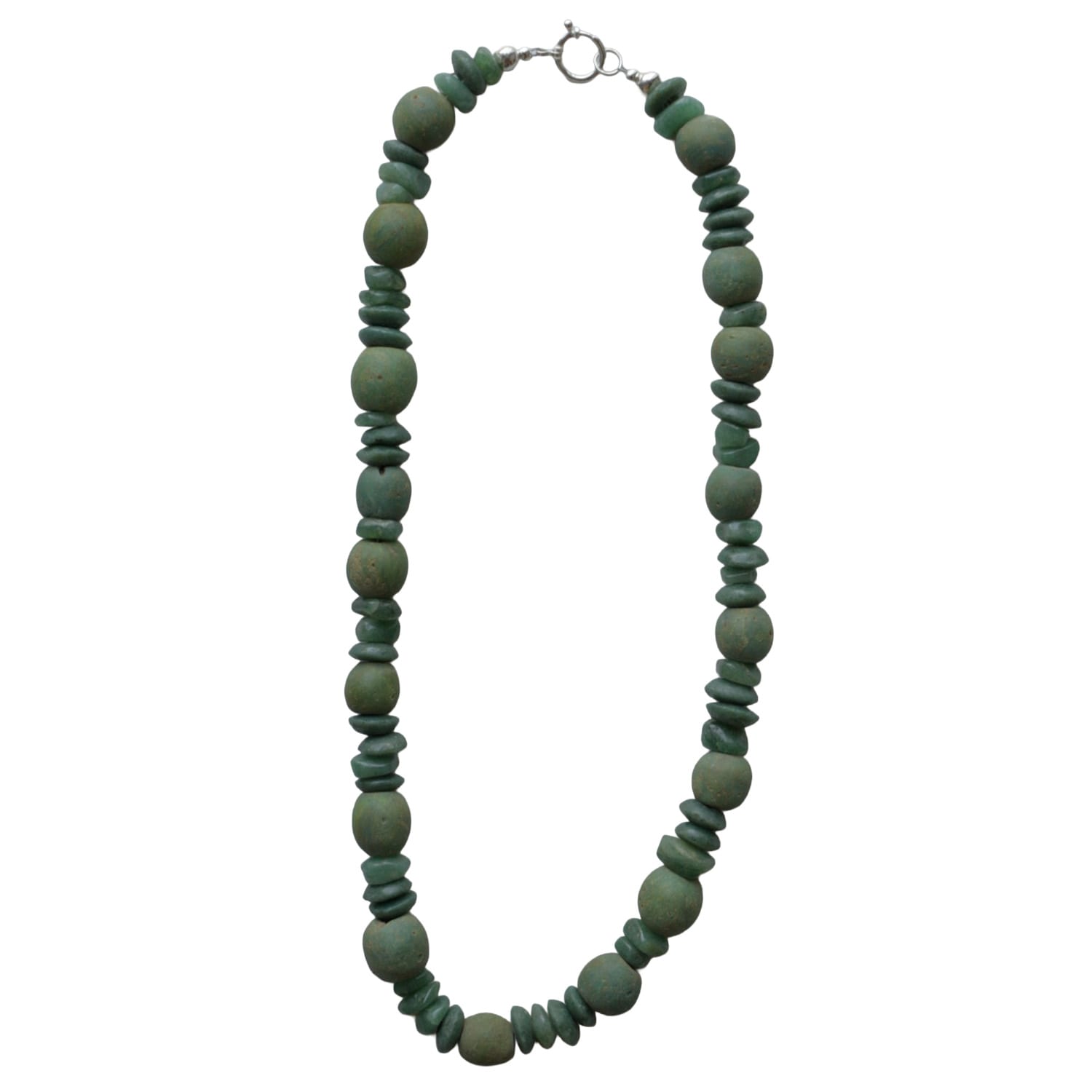 Studio Solíz Women's Green Vestigio Rare Glass Beaded Necklace In Black