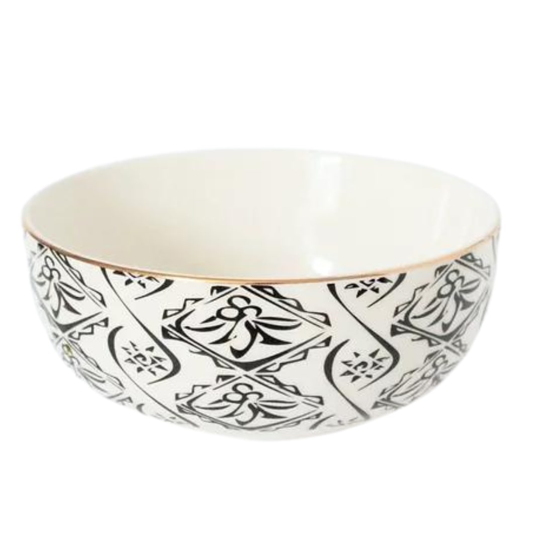 Black Bedouin Bowl Set Of 4 One Size Milly Sands