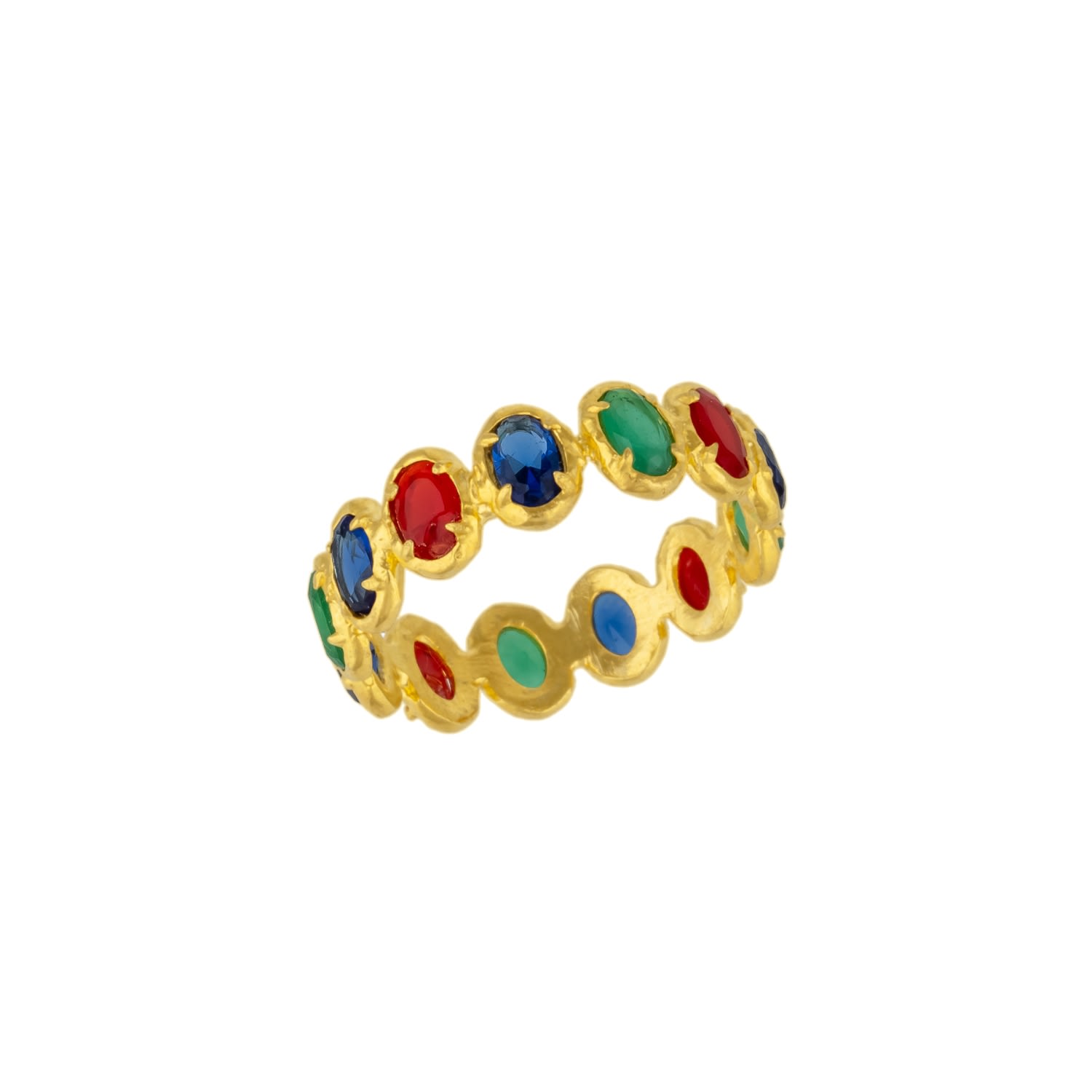 Women&rsquo;s Aurora Crown Gold Oval Ring | Mejoma