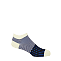 Peper Harow - Made In England Black & Scarlet Oxford Stripe Men's Trainer Socks - 2 Pack In Trainer