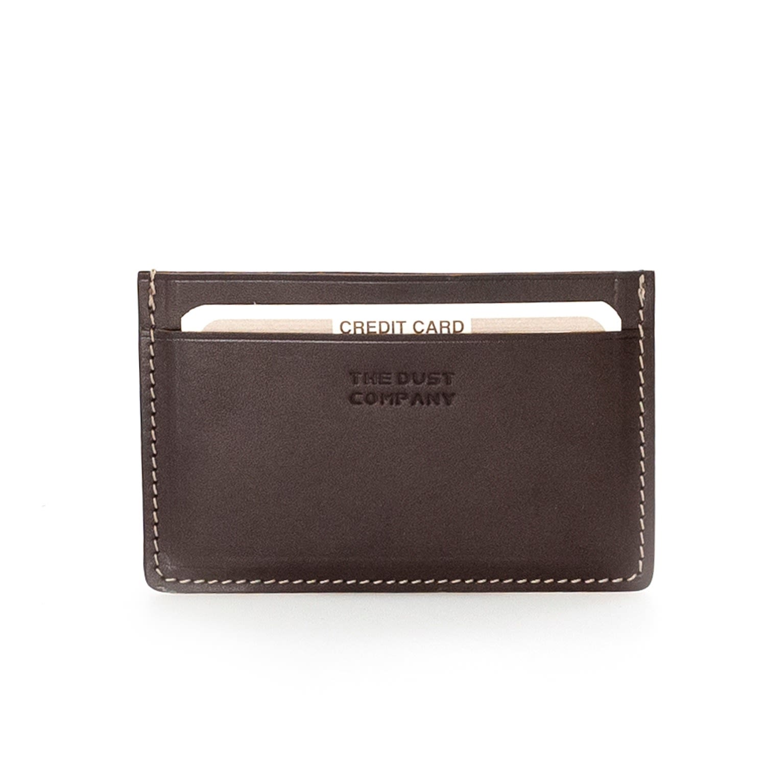 The Dust Company Men's Brown Leather Cardholders Cuoio Havana In Green