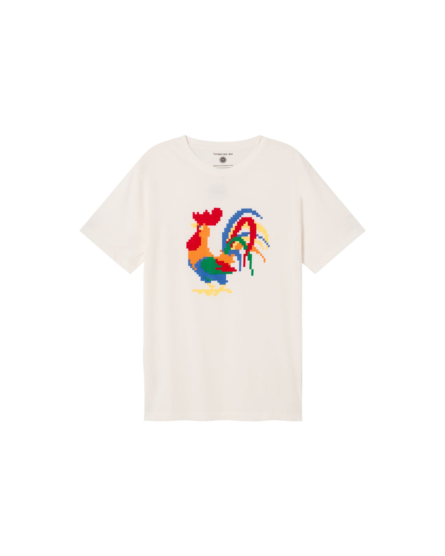 Men’s White Gallo T-Shirt Small Thinking Mu