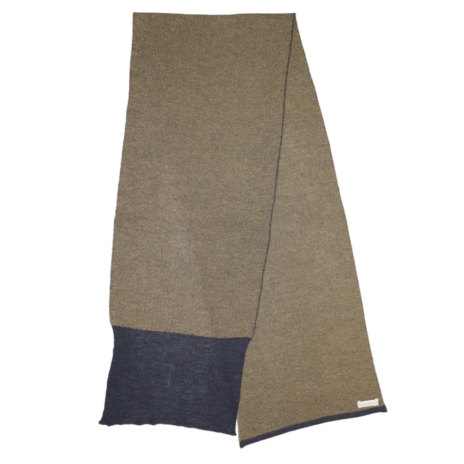 Maria Aristidou Men's Gold / Grey Unisex Pure Scarf Edition - Charcoal, Mustard, Gold In Gold/grey