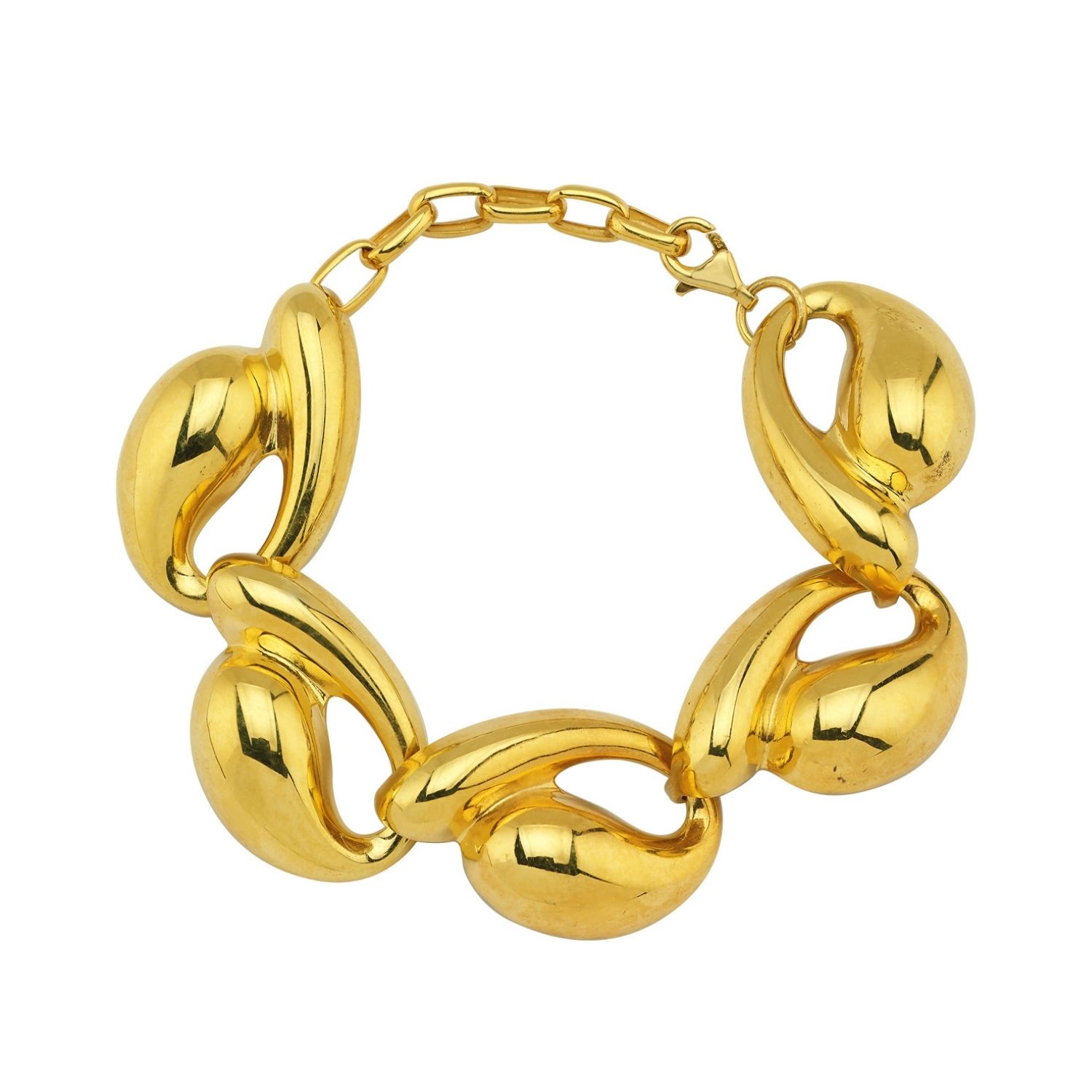 Women's Gold Tina Big Bracelet | Linya Jewellery