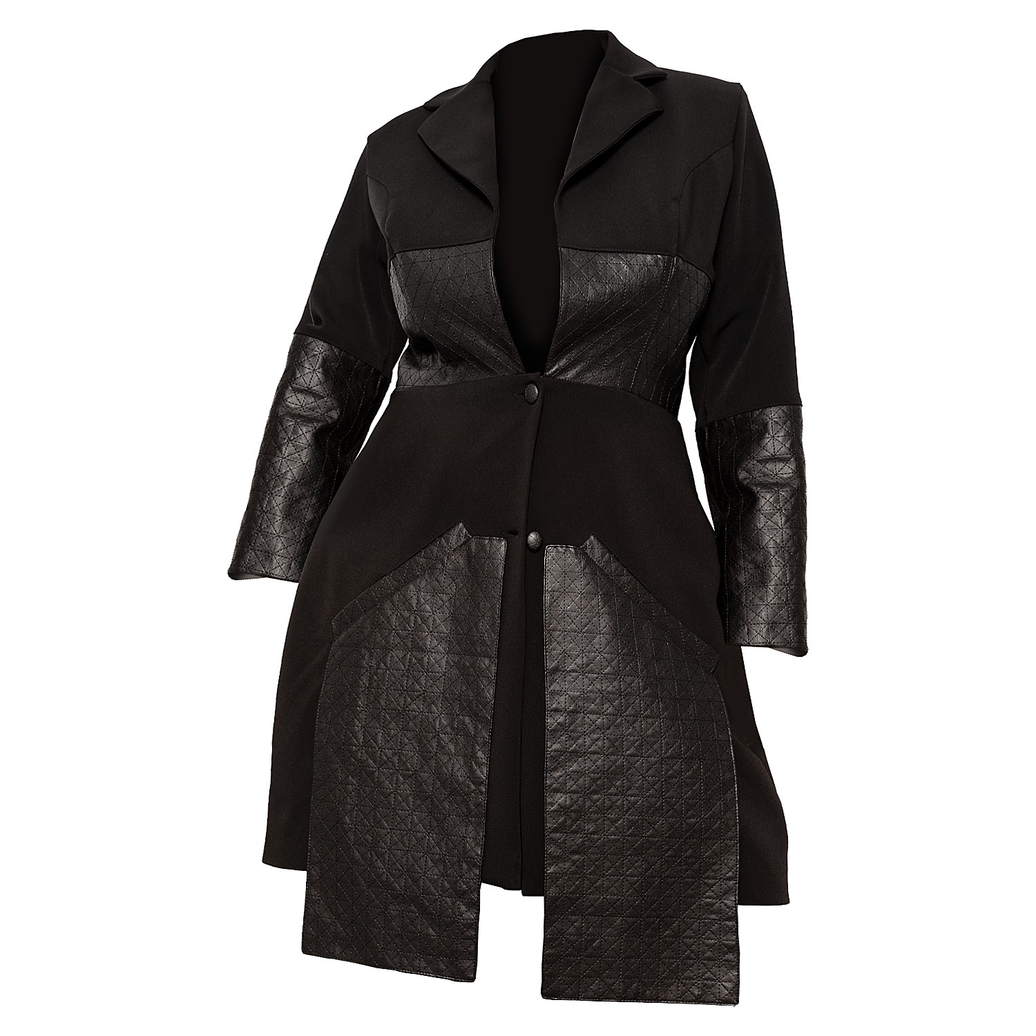 Women's Black Oversized Jacket With Embroidered Details | Xxs | Maison Bogomil