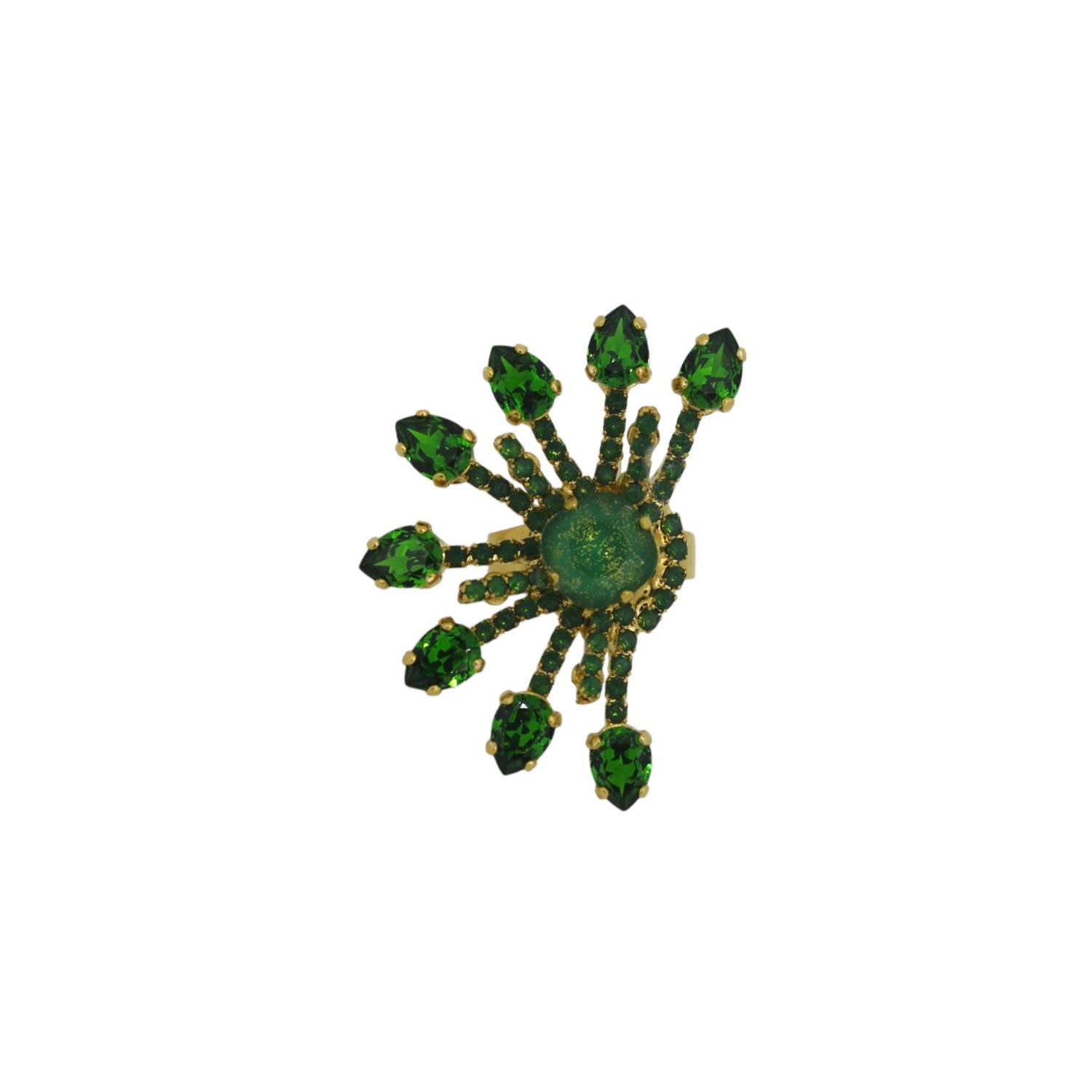 Women's Yuletide Green Bubbles Ring | Vickisarge