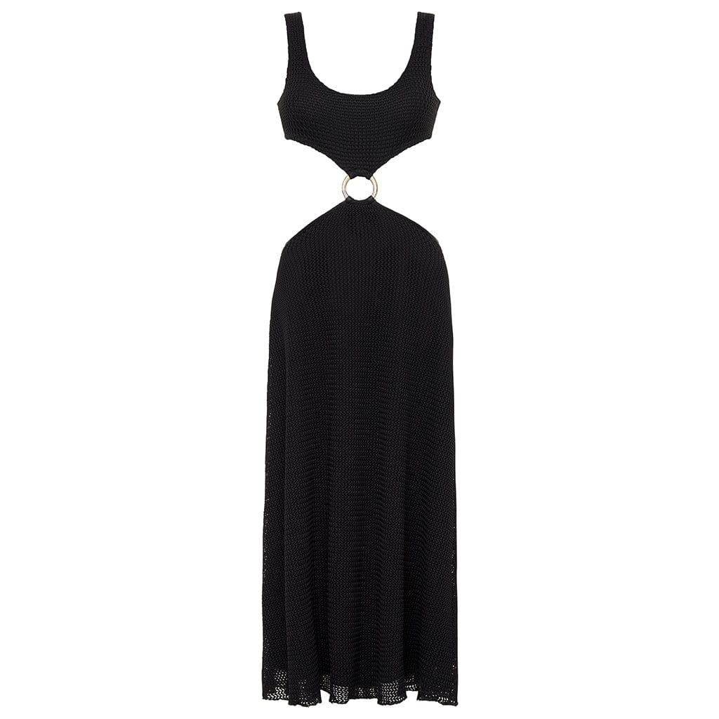 Montce Swim Women's Black Crochet Ky Dress