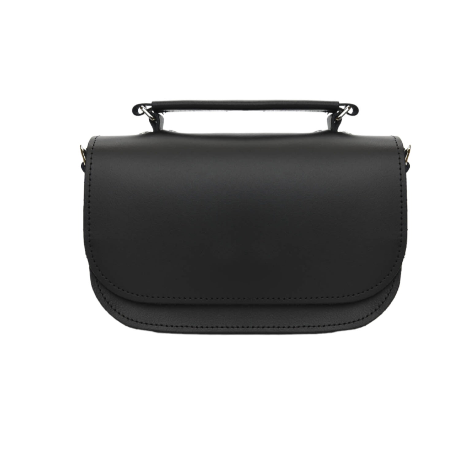Zatchels Women's Aura Handmade Leather Bag - Black In Black