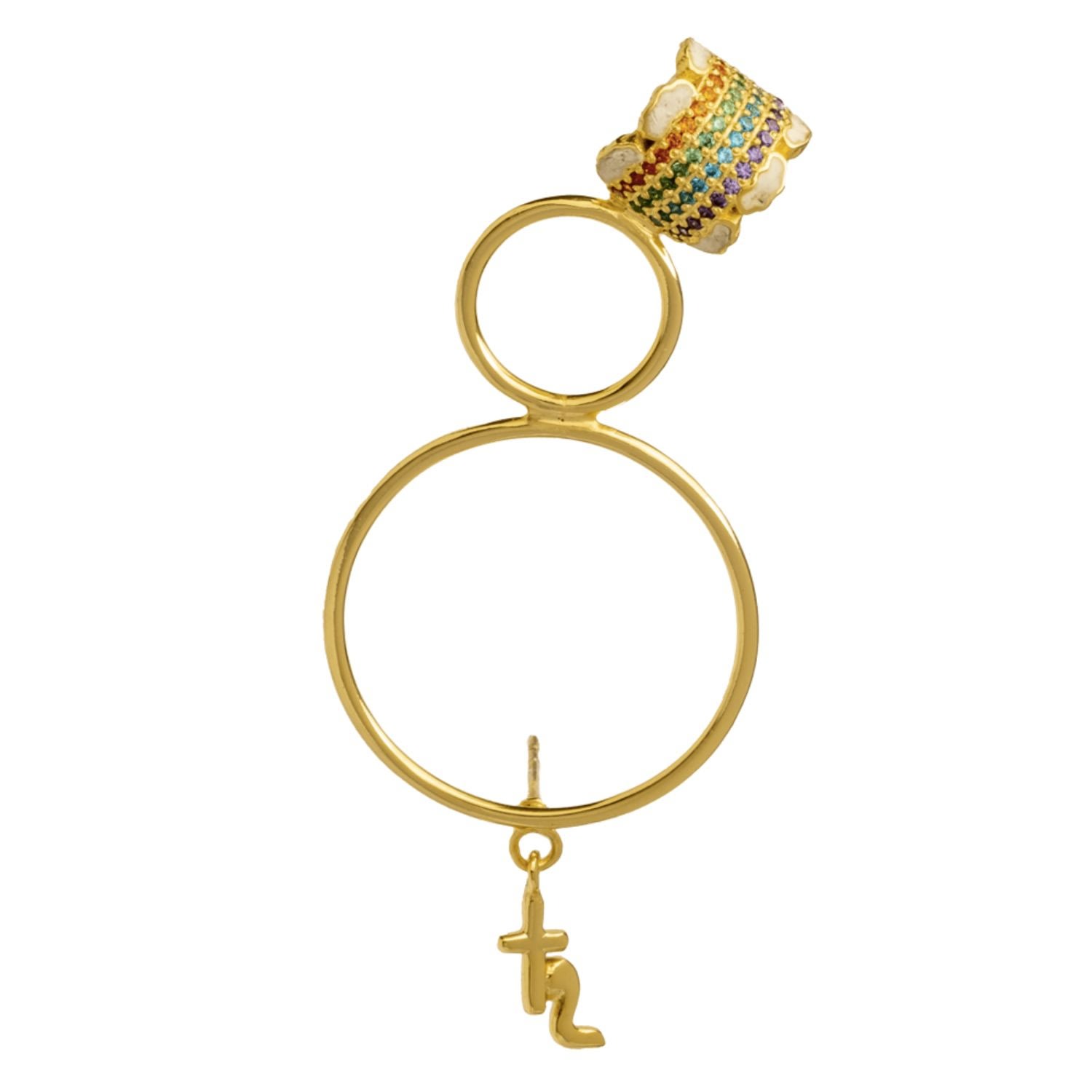 Lavani Jewels Women's Gold Earcuff The Written Woman Multicolor