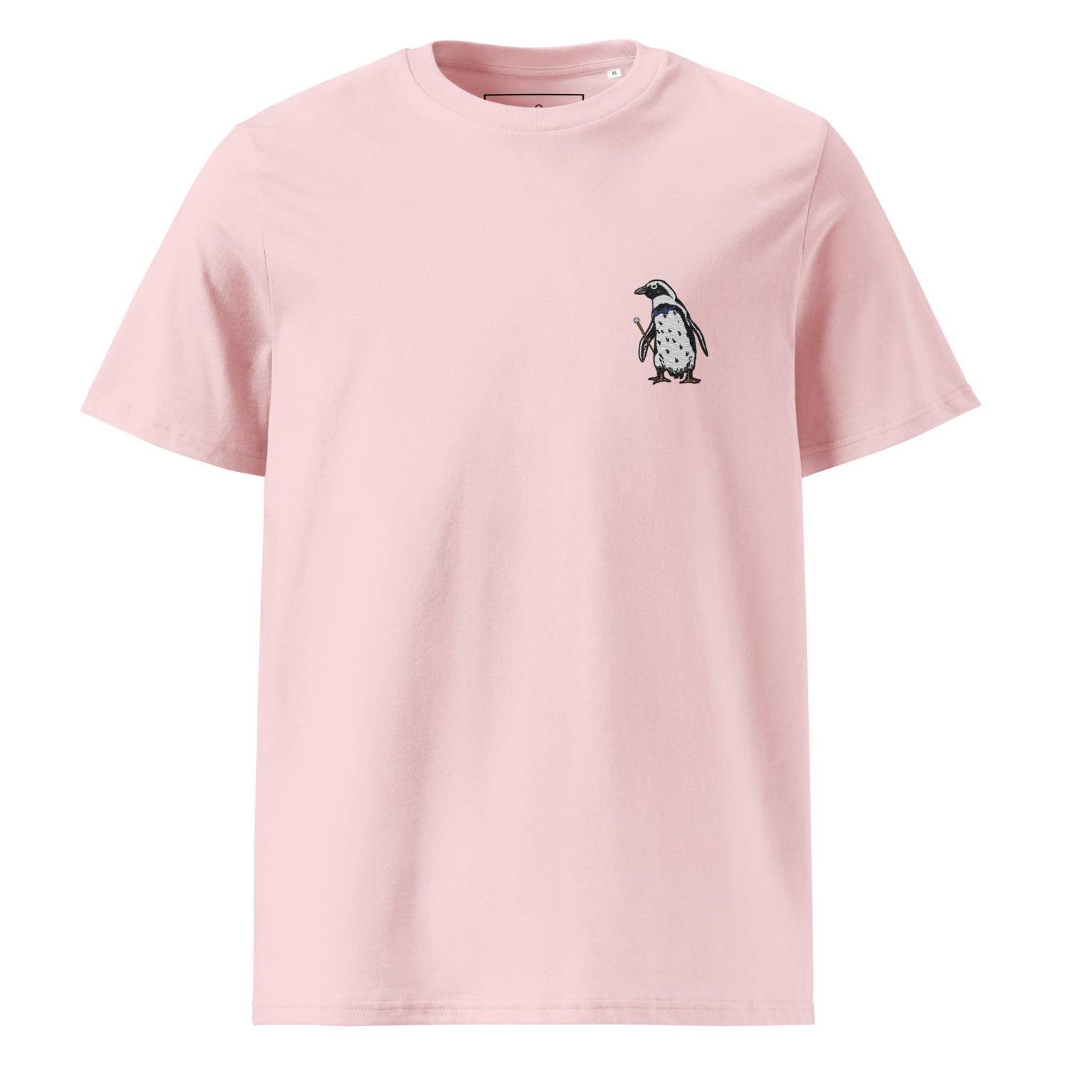 Anchor & Crew Pink / Purple Cotton Pink Penguin Suit Actual Life Organic Cotton Embroidered T-shirt - Women In Pink/purple