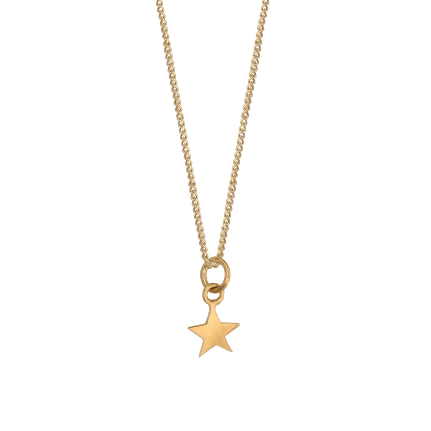 Lime Tree Design Women's Star Charm Necklace 14ct Solid Gold