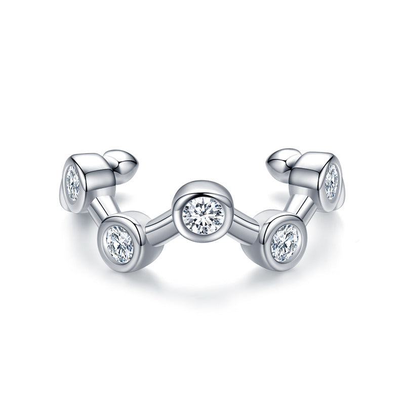 Gold Trip Women's Constellation Ear Cuff In Silver In Metallic