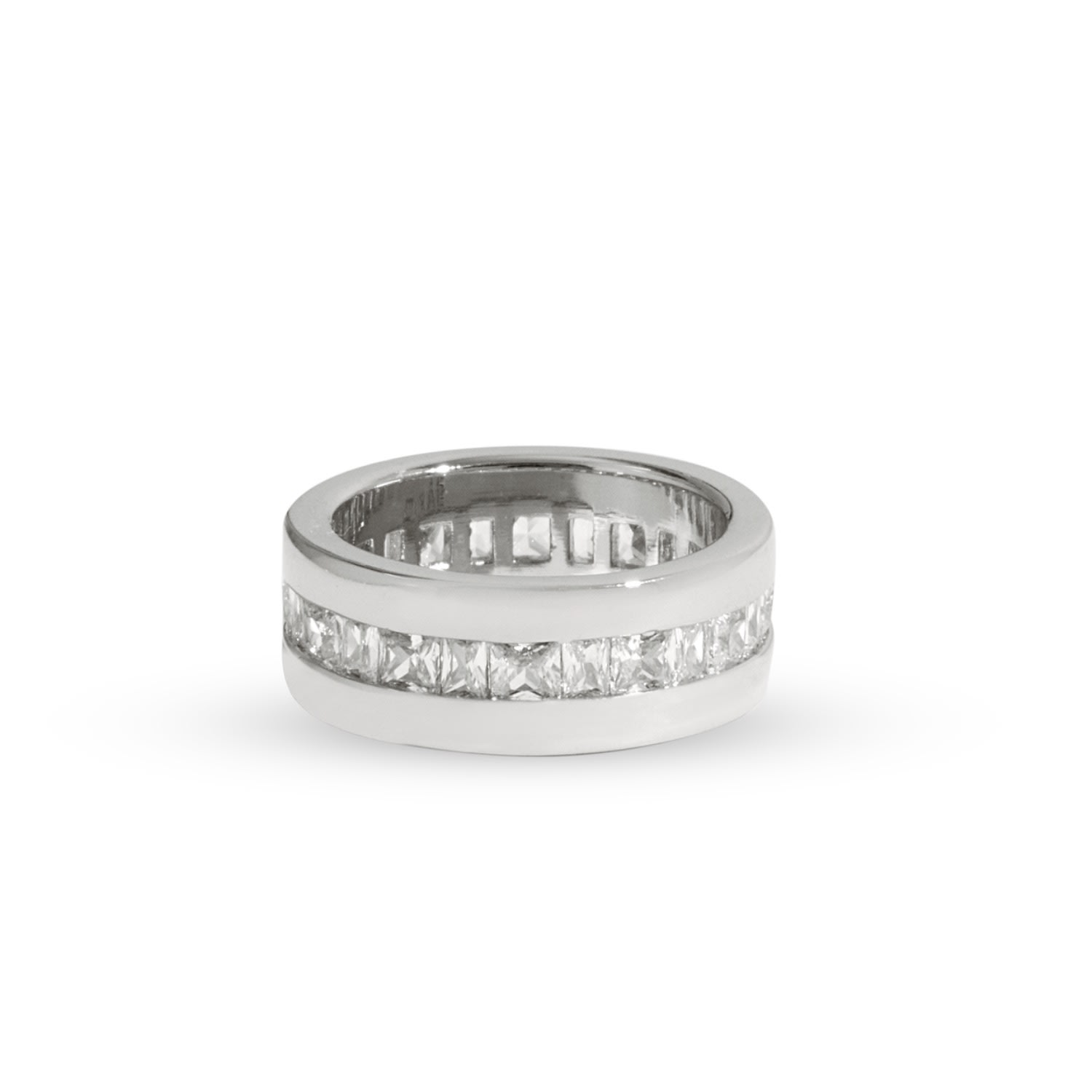 Drae Collection Women's Square & Baguette Ring Silver In Silver