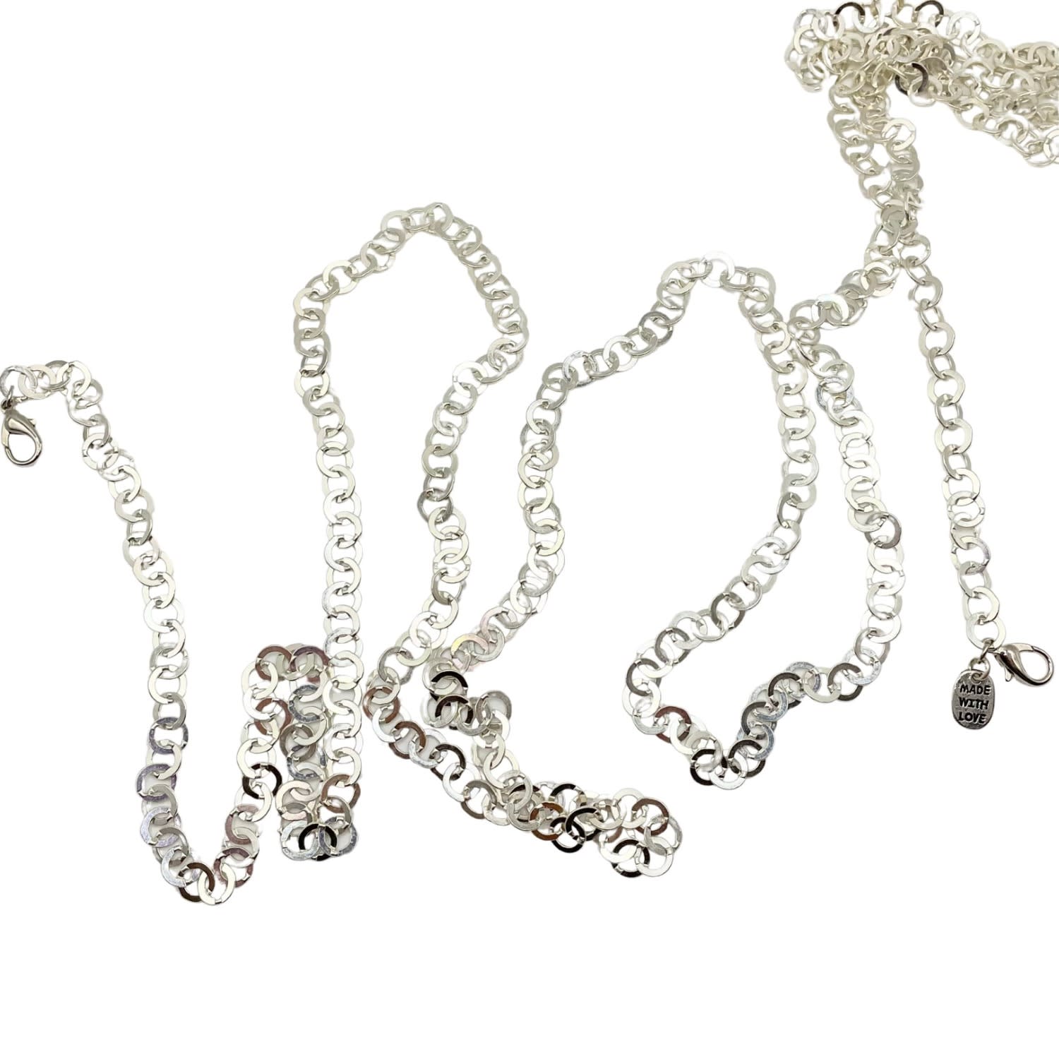 Women's Bettina - Silver Link Body Chain | Amy Delson Jewelry