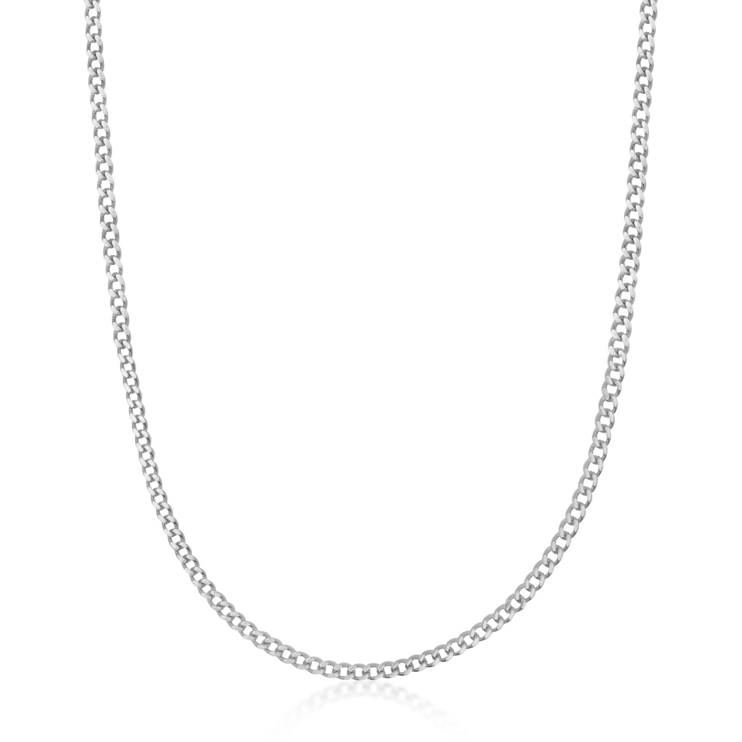 Men’s Silver Cuban Link Chain In 3Mm Nialaya