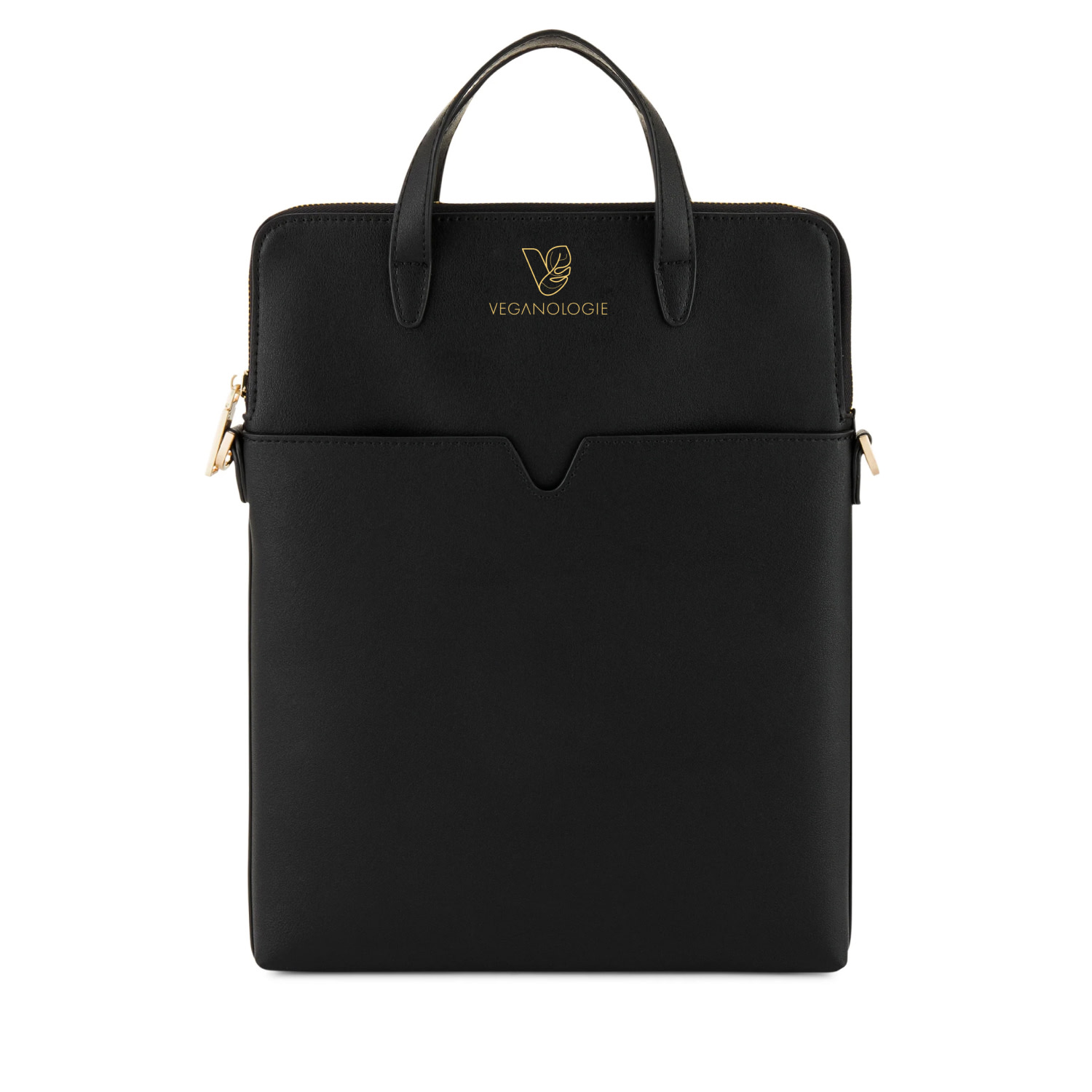 Black Jupiter Laptop Bag - L - Onyx Large Veganologie