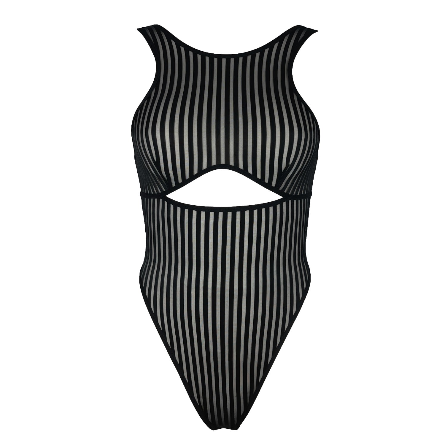 Monique Morin Lingerie Women's Vertigo Cutout Bodysuit Black In Black