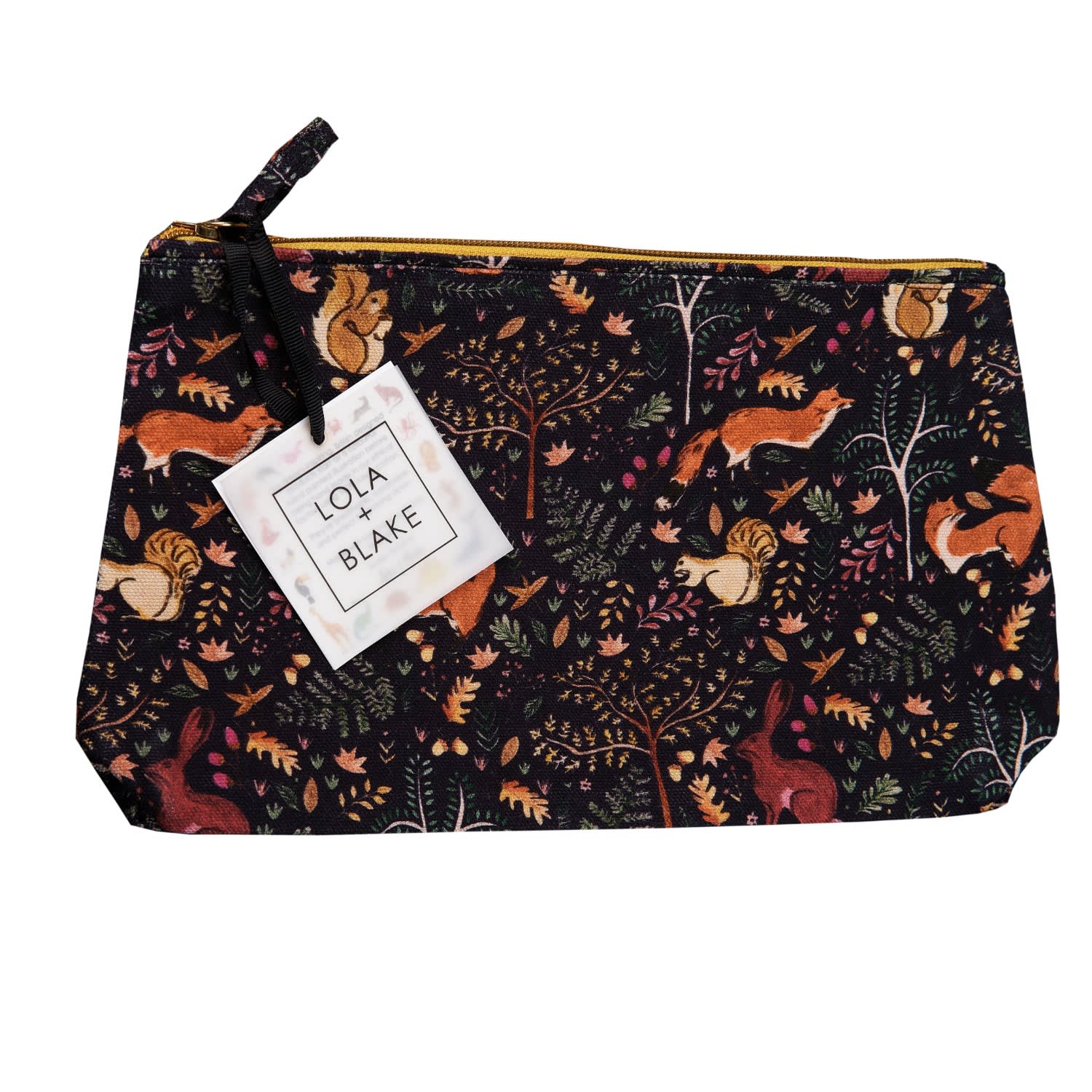 Lola + Blake Blue Washbag - Woodland