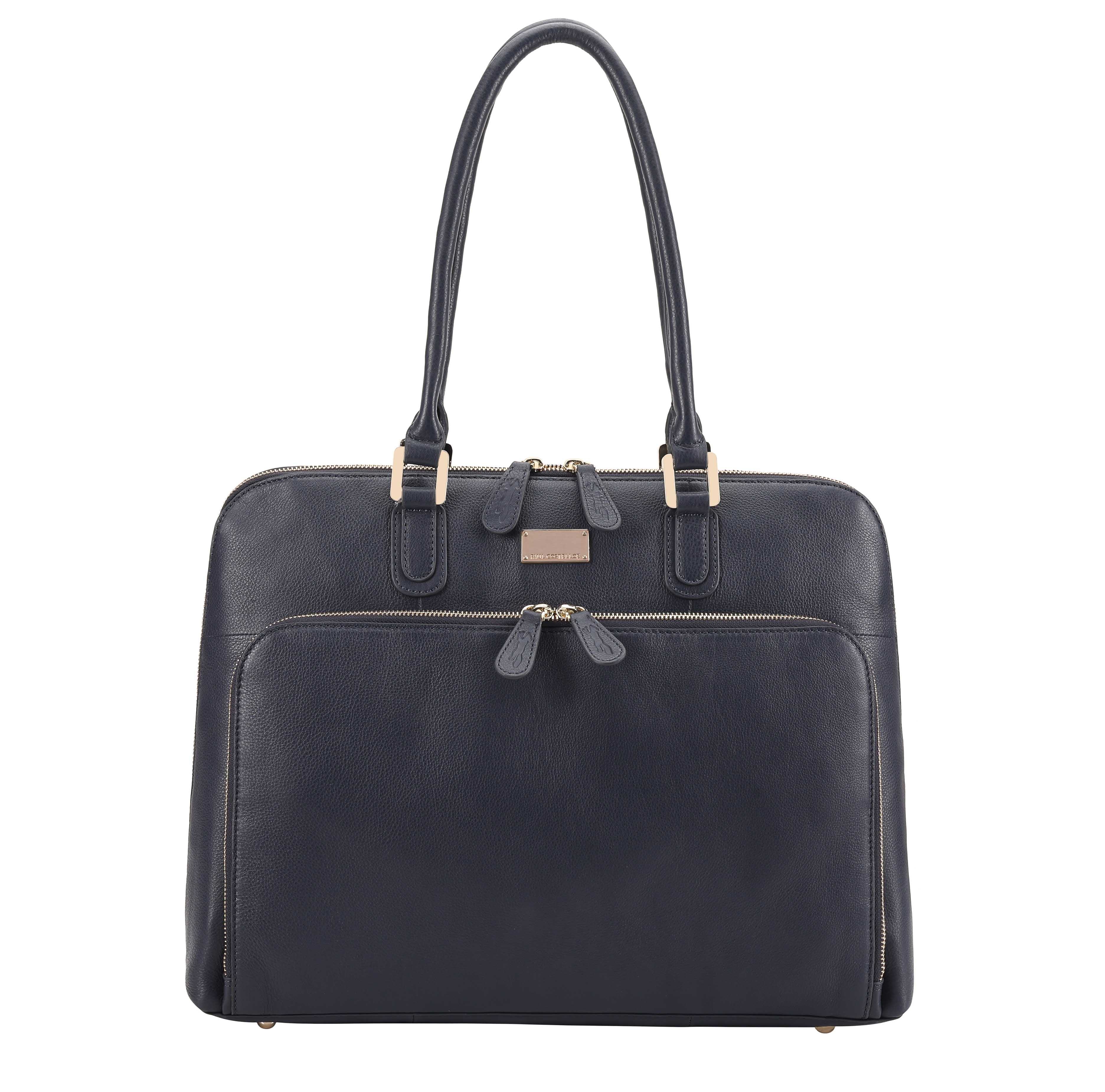 Women's Filton Leather Tote Bag - Blue | One Size | Paul Costelloe