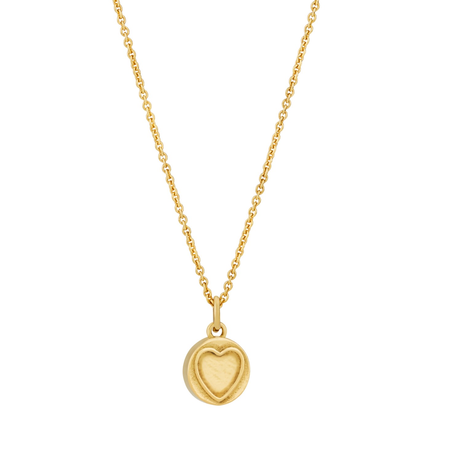 Posh Totty Designs Women's Yellow Gold Plated Mini Sweetheart Necklace In Gold