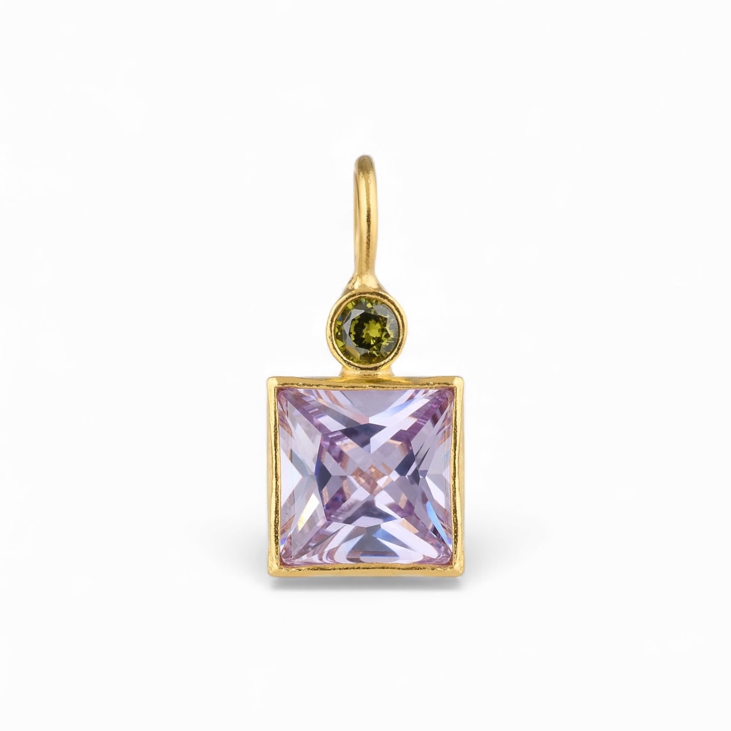 Firera Atelier Women's Green / Purple Vera Charm & Verde Oliva Necklaces