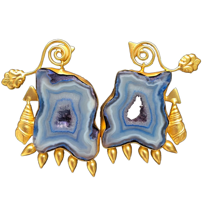 Women’s Dharma Empire Blue Earrings Pink Piglet Collection