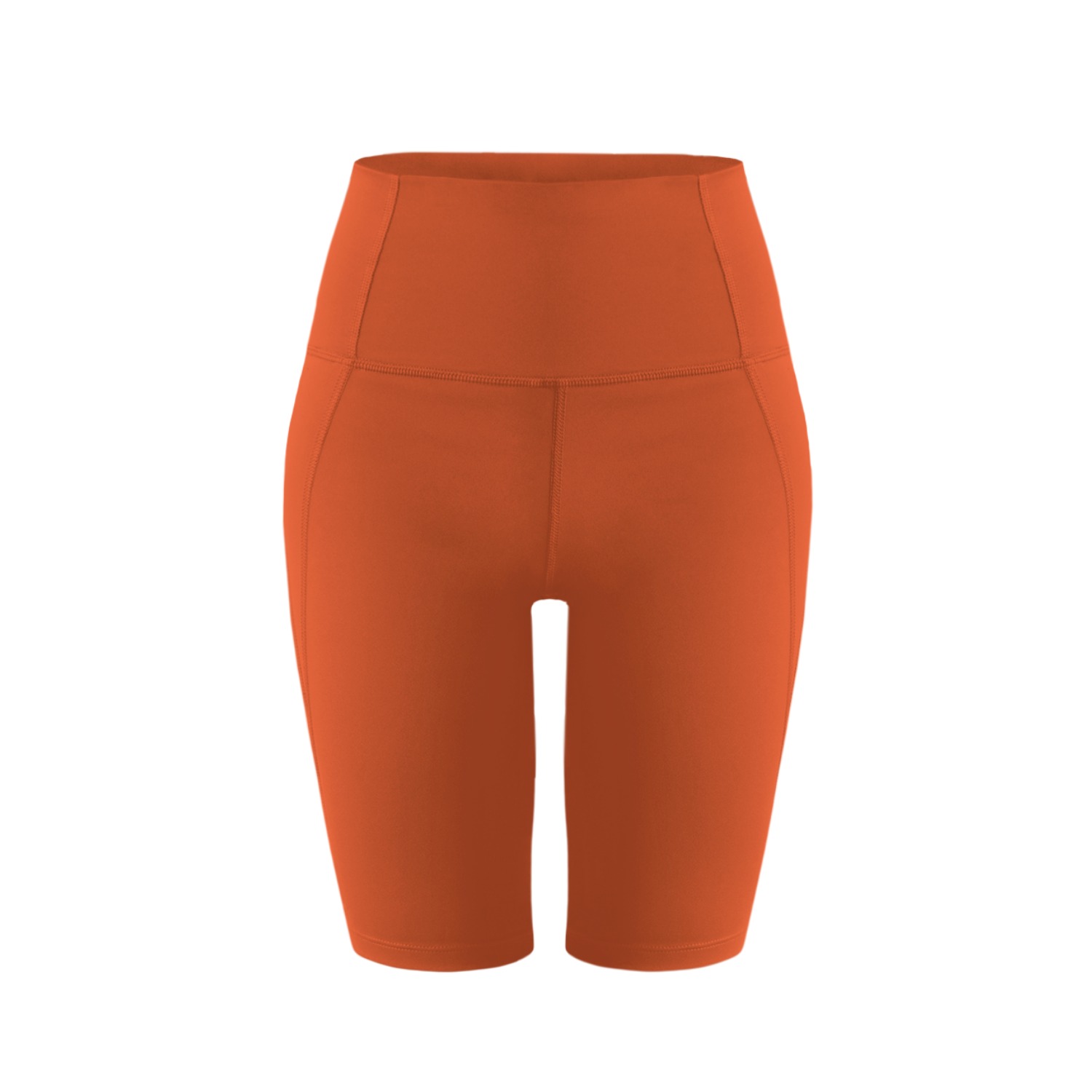 Willow Compression Bike Short In Activeknit - Tangerine