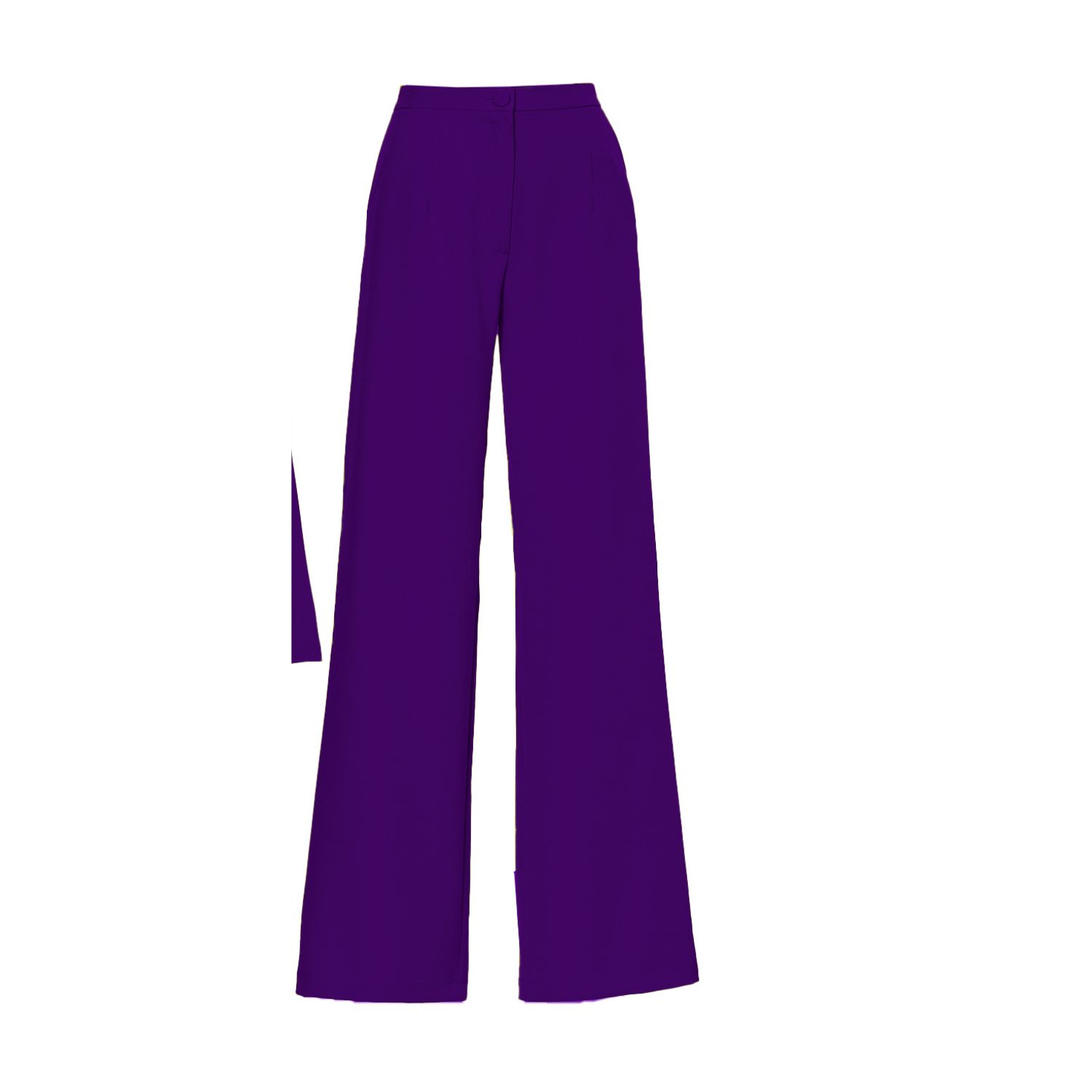 Bluzat Women's Pink / Purple Deep Purple Flared Trousers In Pink/purple
