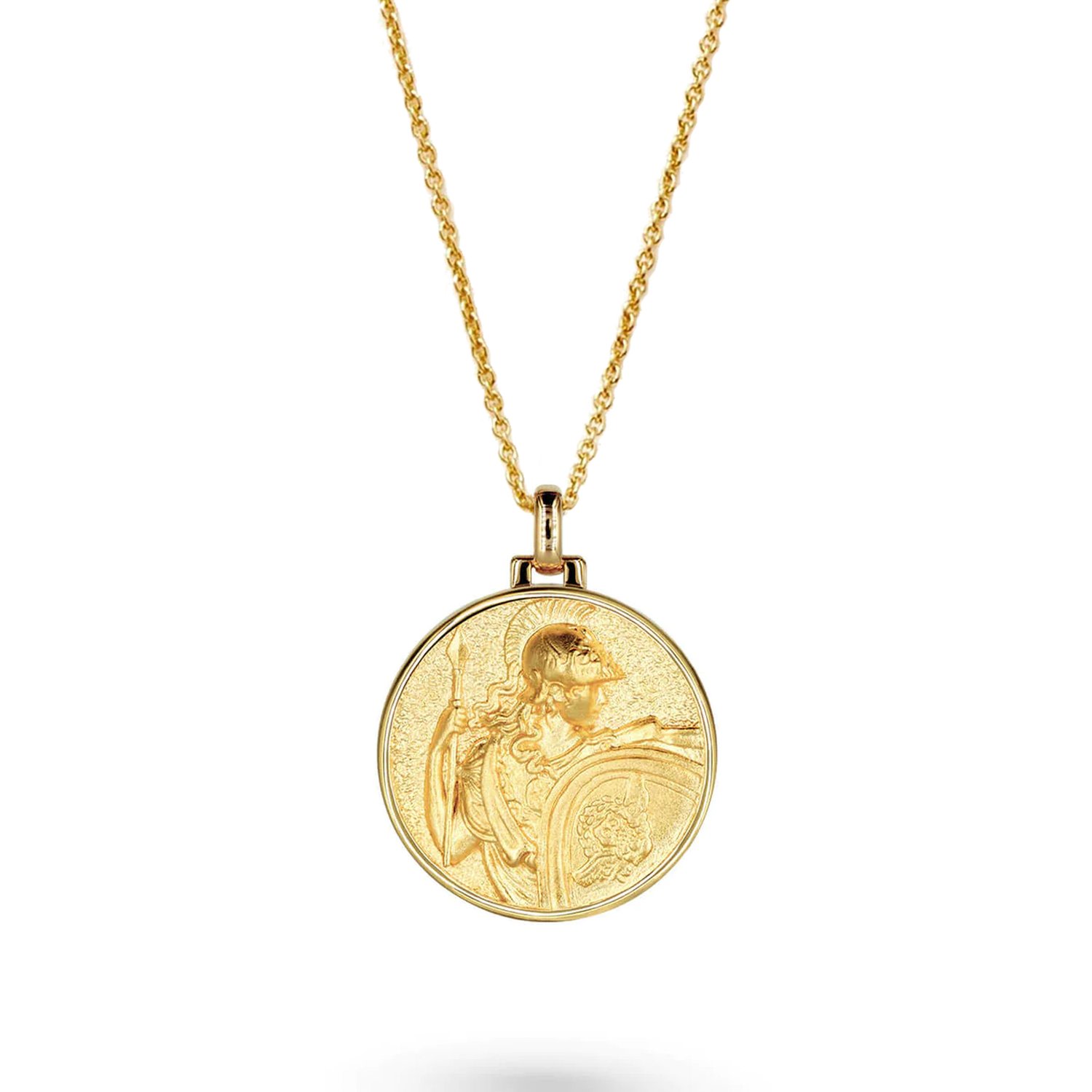 Vermaye Switzerland Women's Gold Athena Necklace Vermeil Cablechain