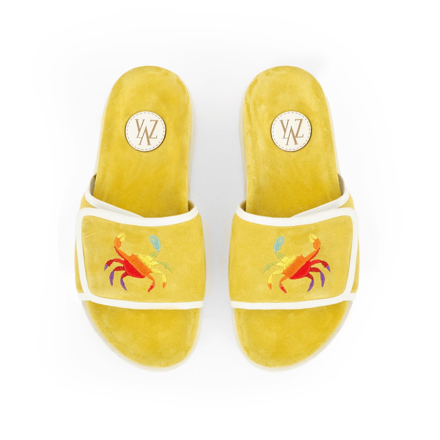 Women’s Yellow / Orange Phin Suede Slides -Yellow 7 Uk Myyaz