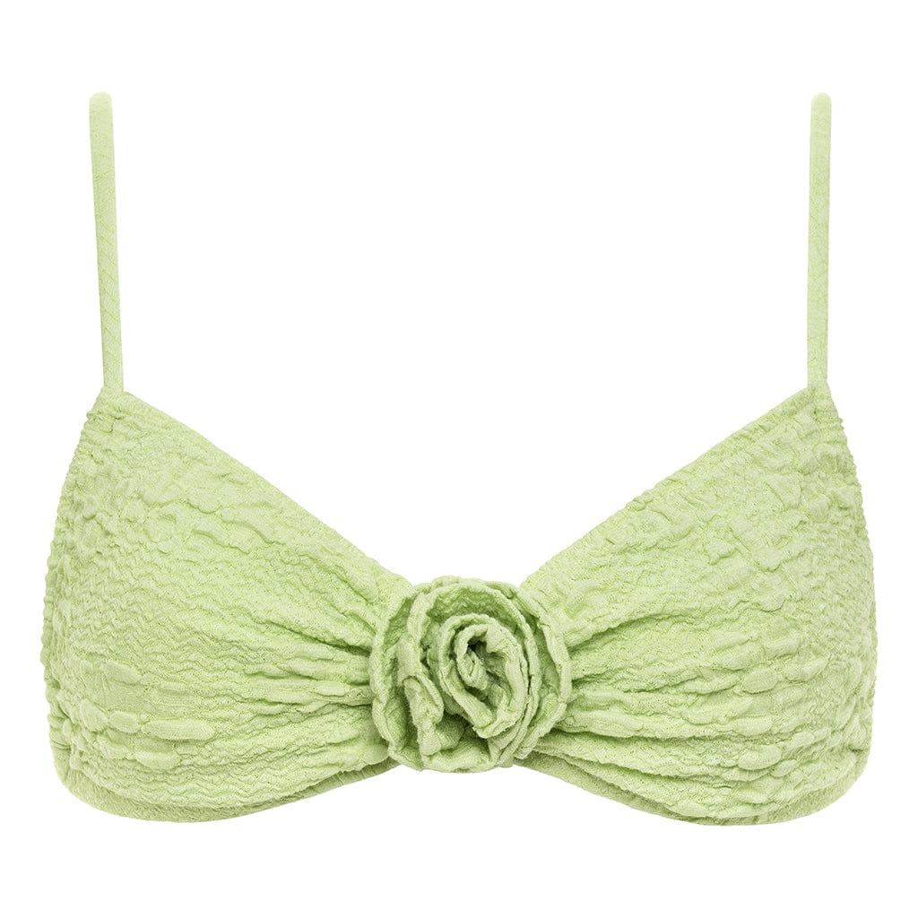 Montce Women's Green Avo Floral Devin Rosa Bikini Top In Green