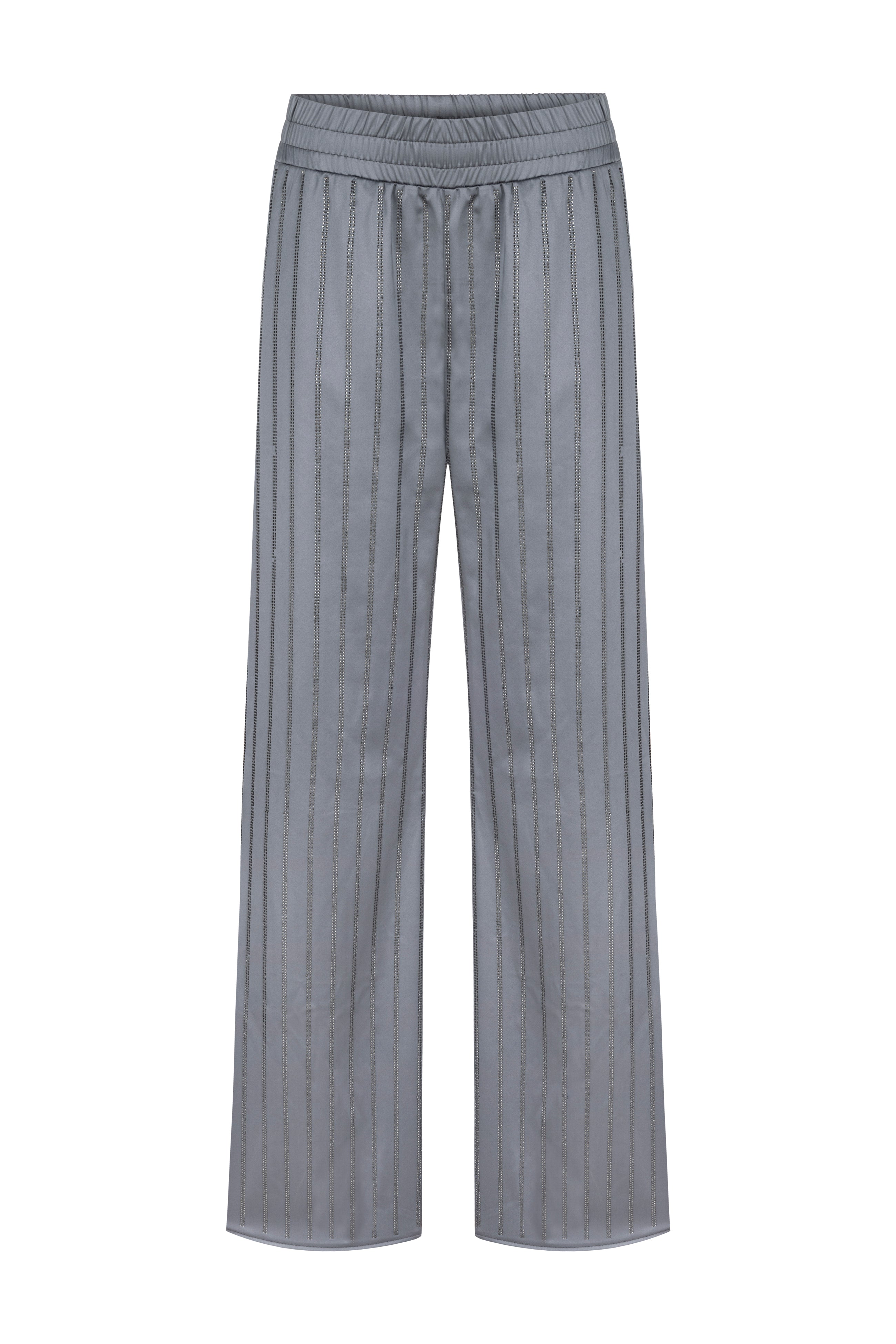 Women’s Grey Luminescent Crystal Pant In Gray Extra Small Khéla the Label