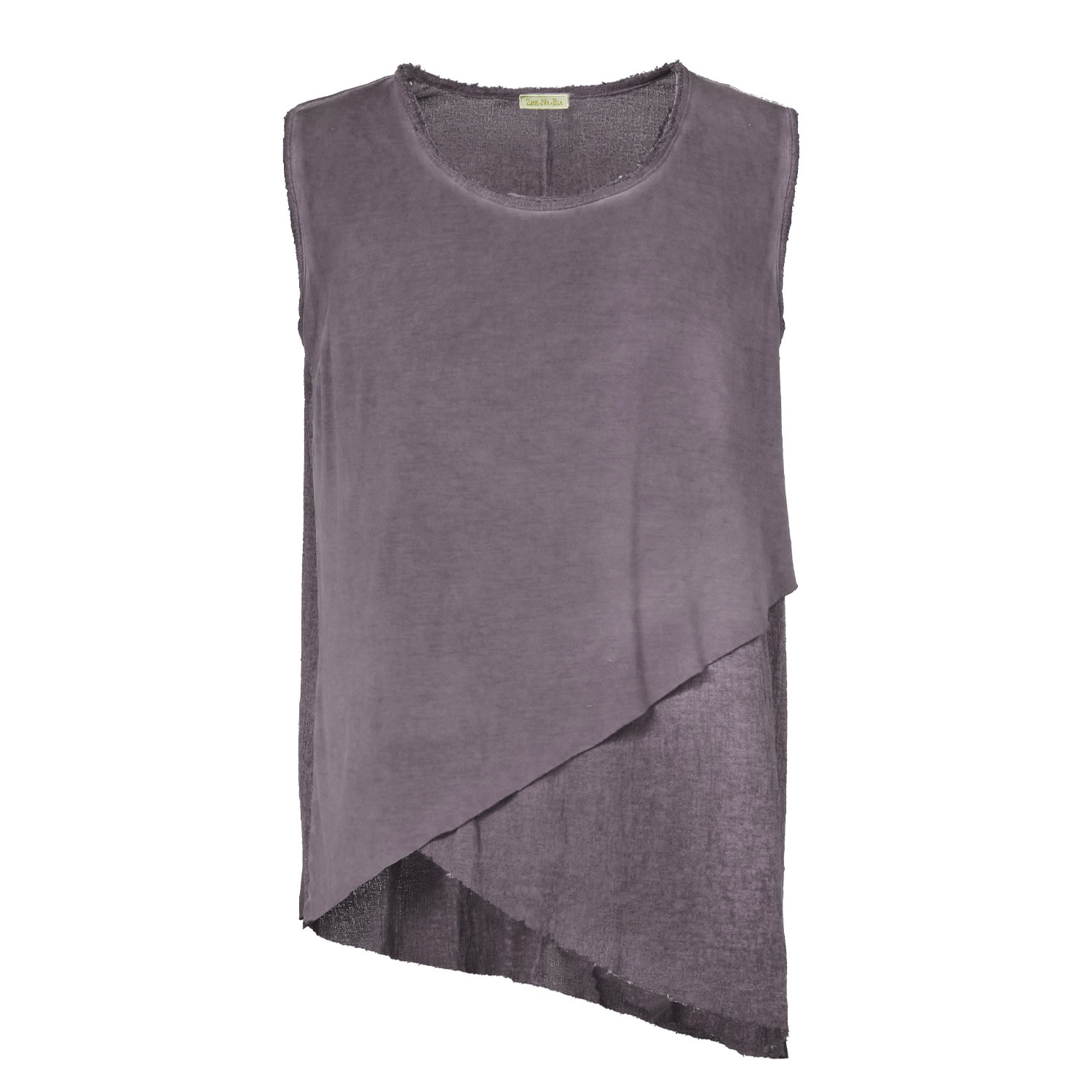 Grey / Pink Gazi Vest - Sleeveless Boho T-Shirt Men Summer Top Rose | S/M | Zhenabia