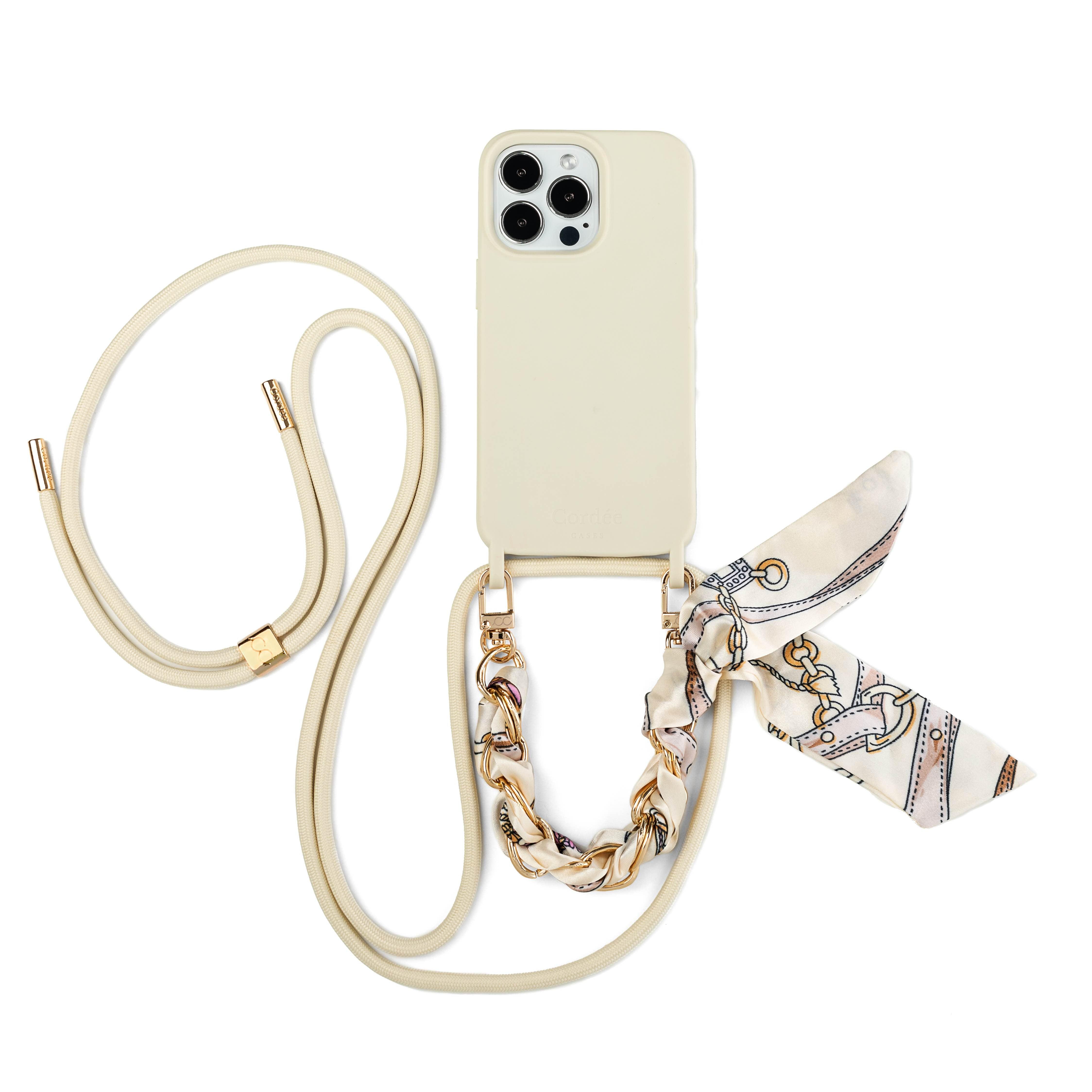 Cordée Cases White Lima Phone Strap Set Ivory Magsafe In Neutral