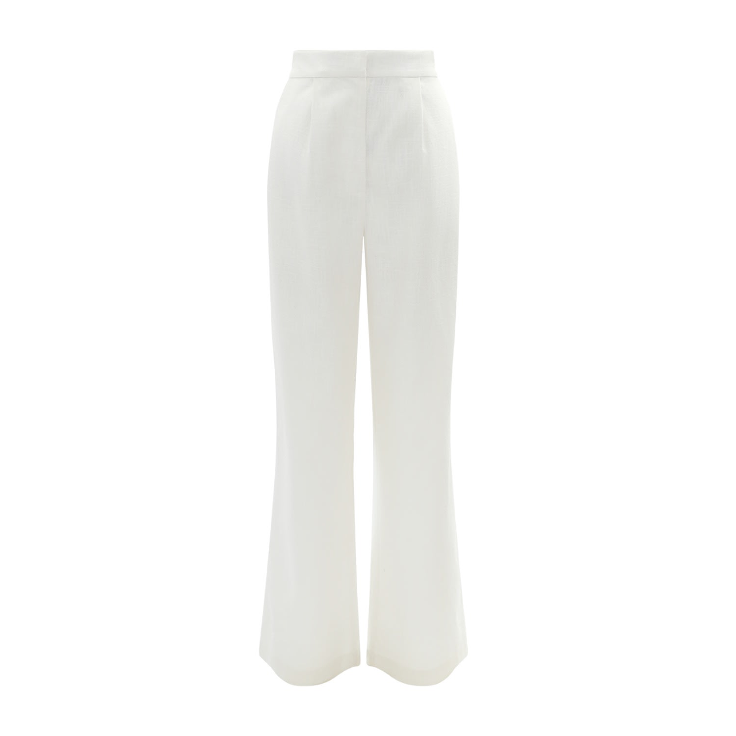 Women’s Petite White Linen Marta Trousers Small Kk