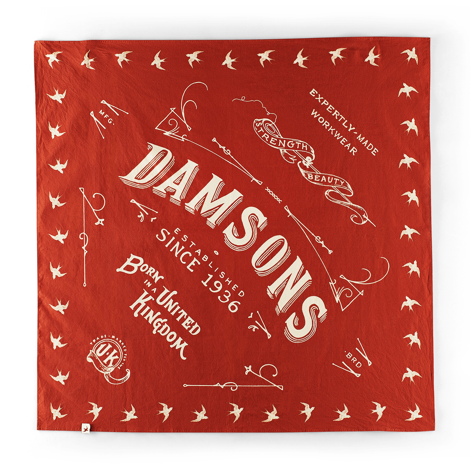 &sons Trading Co Women's Damsons Bandana Red In Red
