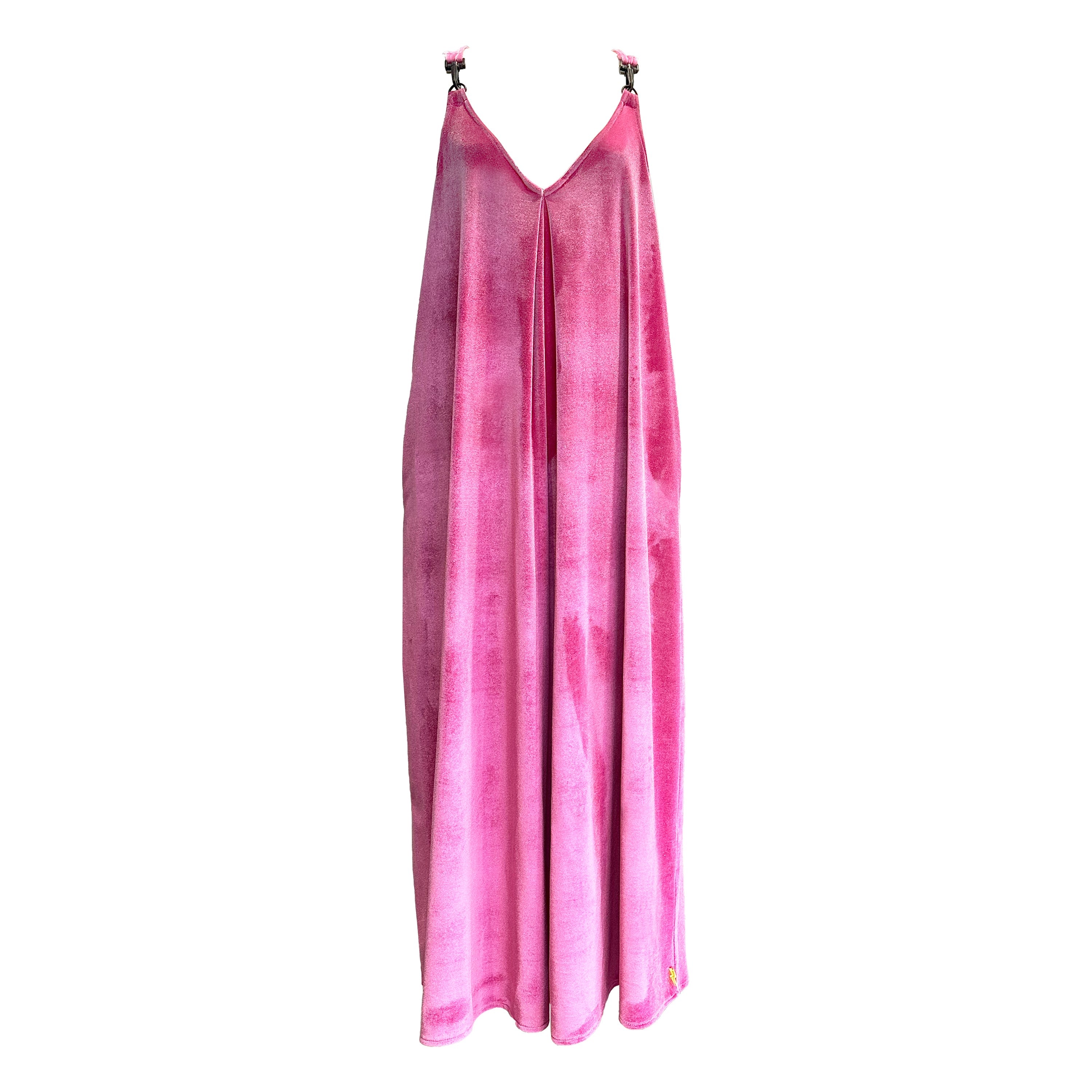 Women’s Pink / Purple The Emerson Jumpsuit In Velvet - Bubblegum Small Blaise London