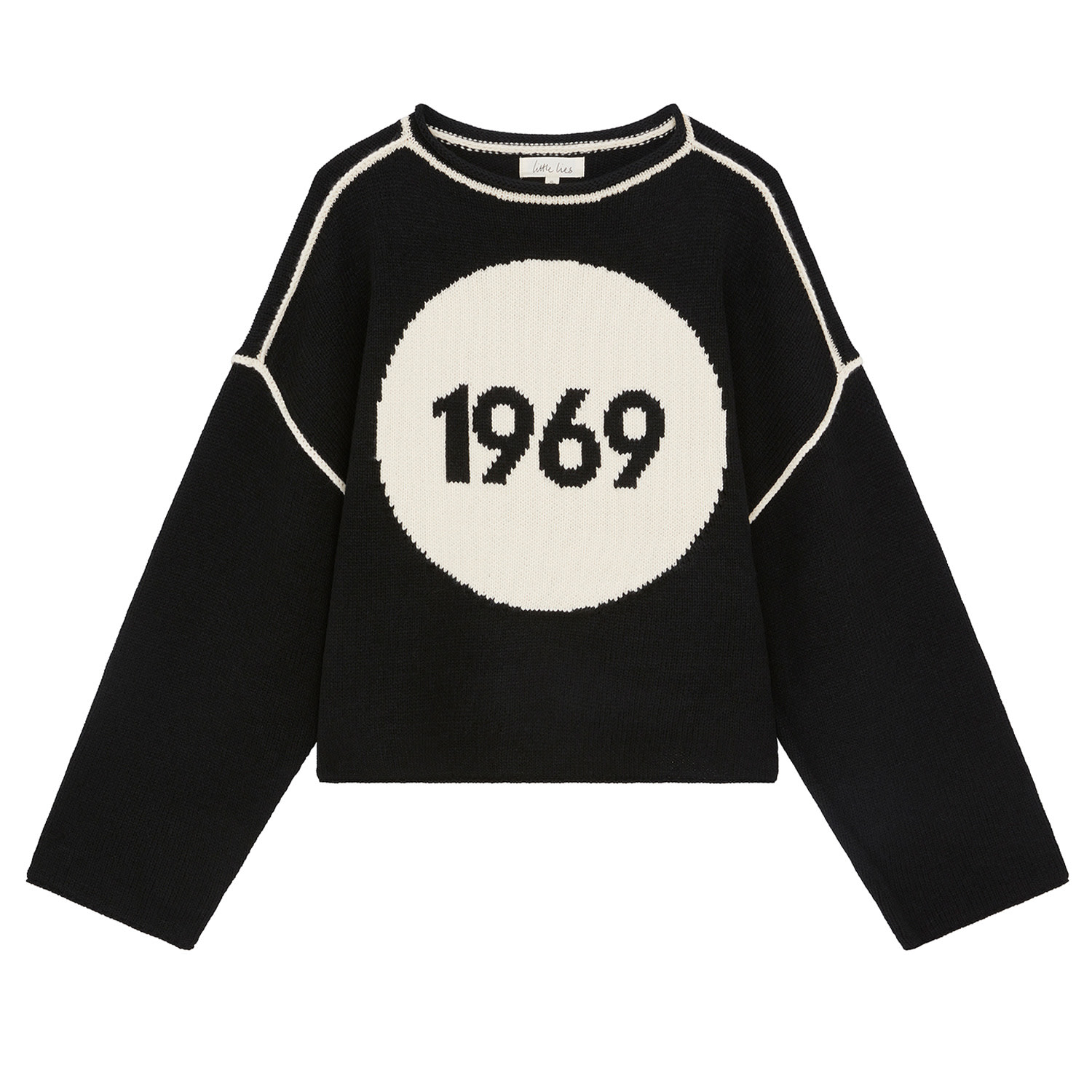 Little Lies Women's Black Woodstock Knit Jumper