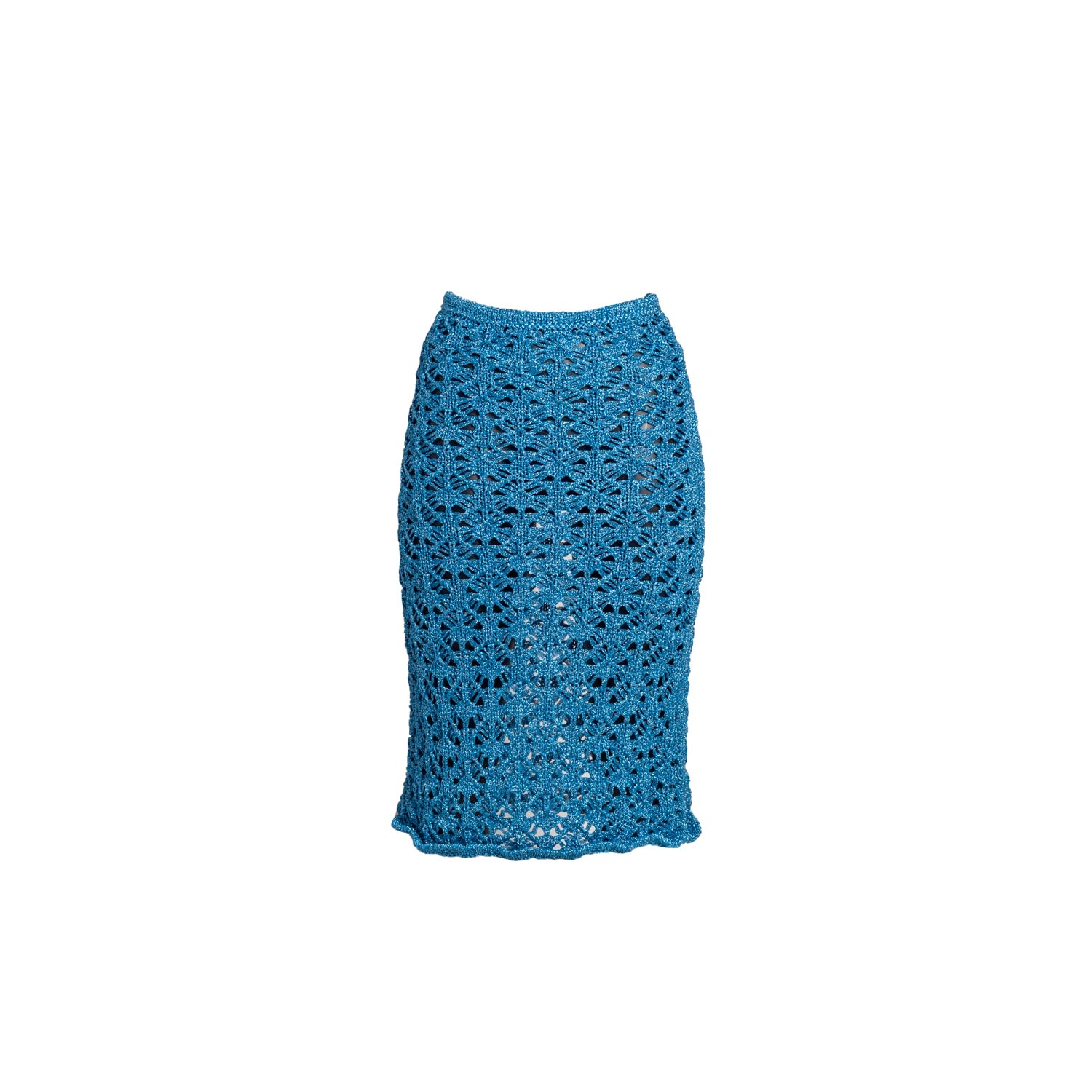 Women’s Spider Skirt Sparkle Sky Blue One Size Süel Knitwear