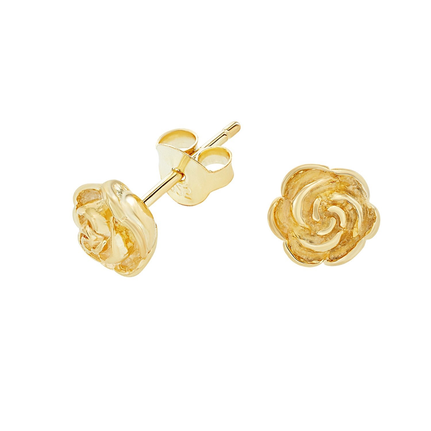 Dower & Hall Women's Gold Medium Wild Rose Stud Earrings In Vermeil